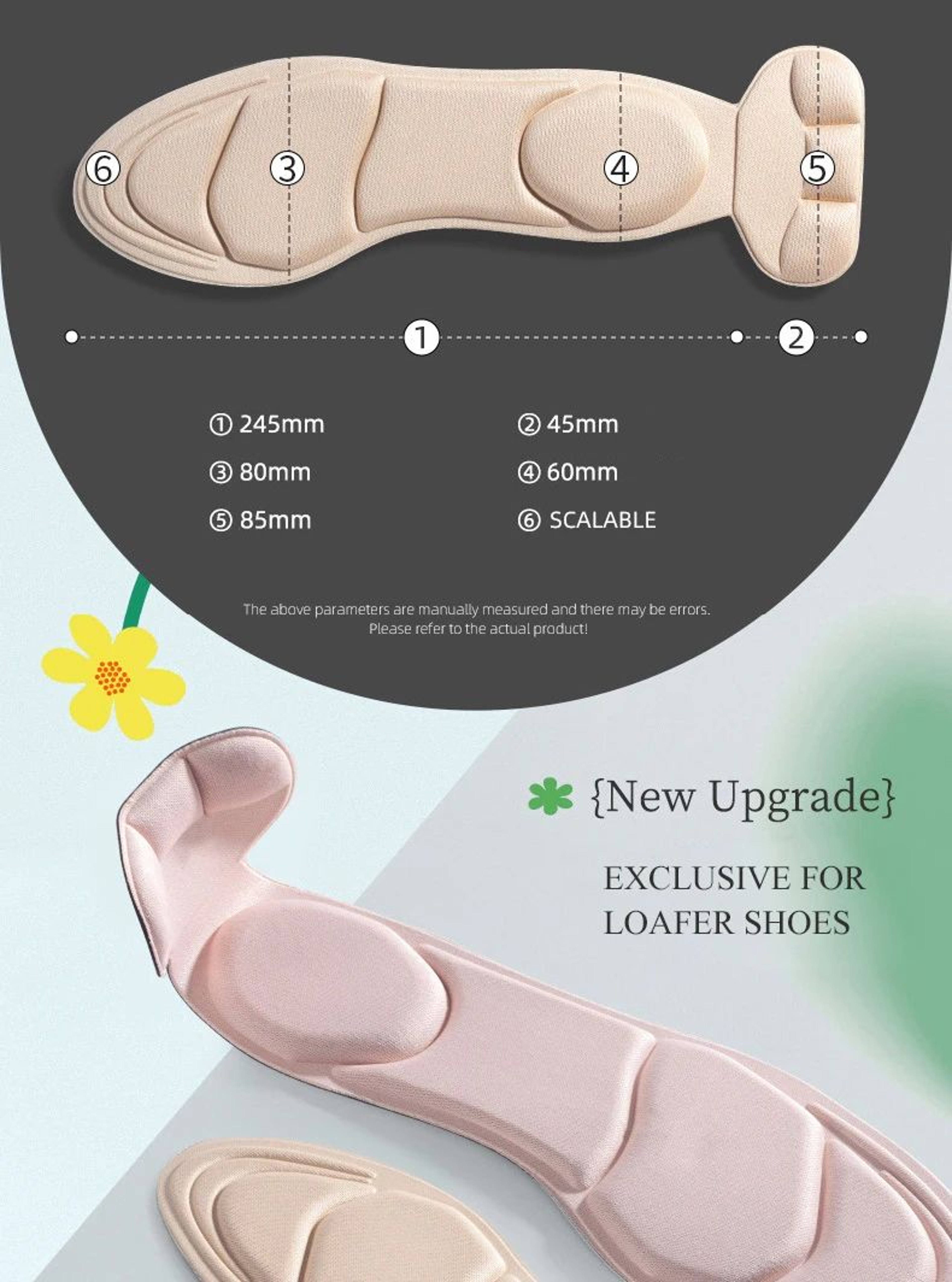 Memory Foam High Heel Comfort Insoles 10
