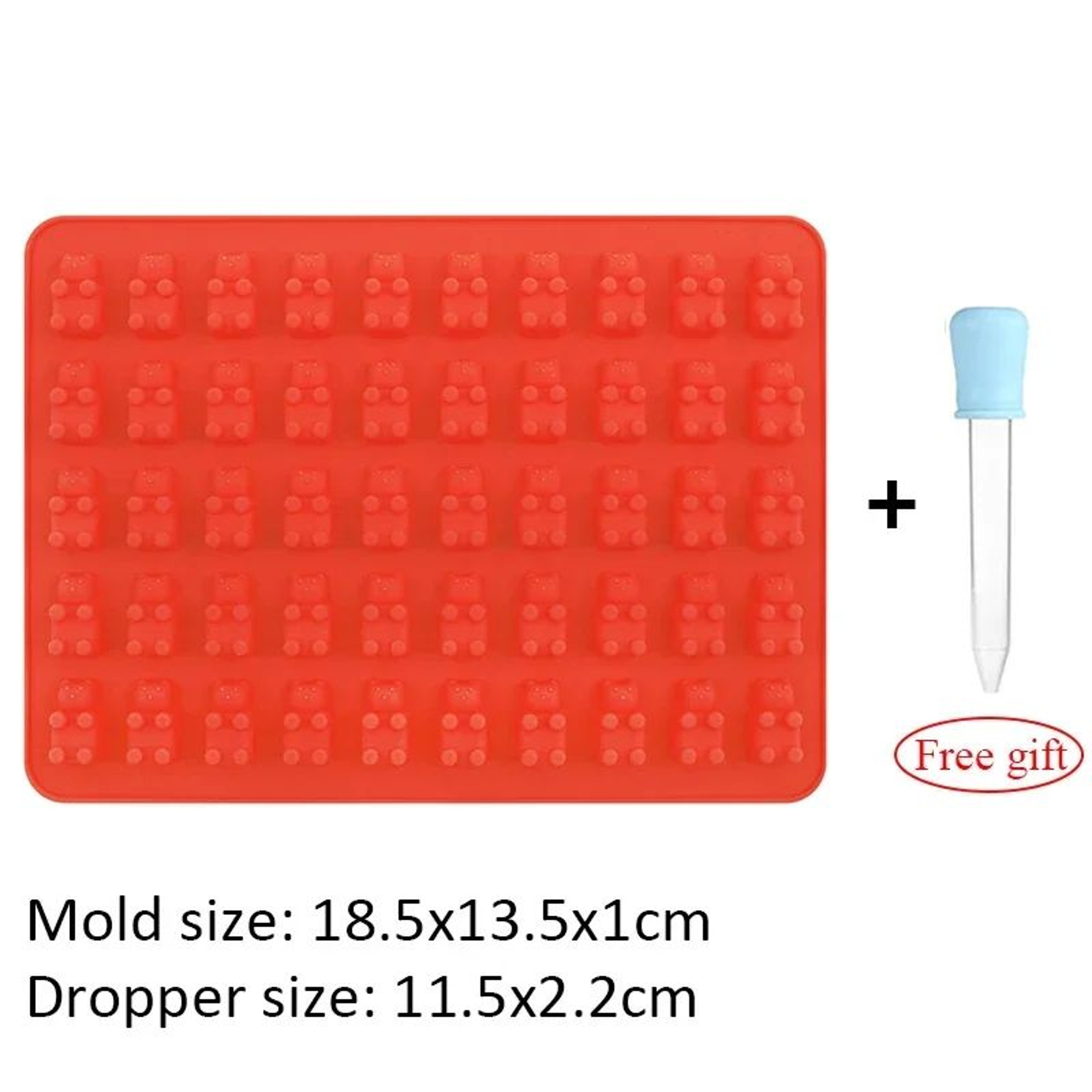 50 Grid Gummy Bear Silicone Mold 8