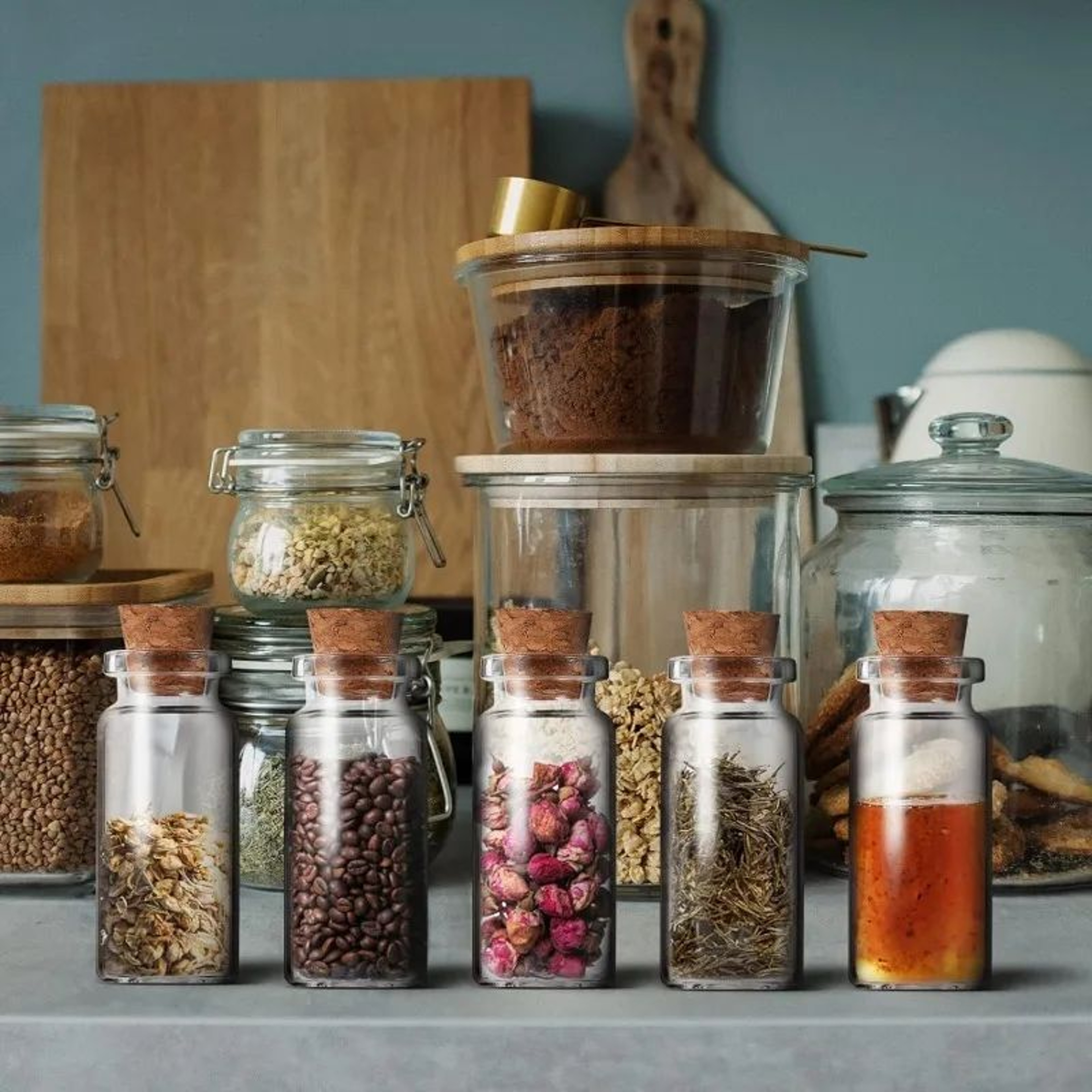 Mini Glass Vials With Cork Stoppers 3