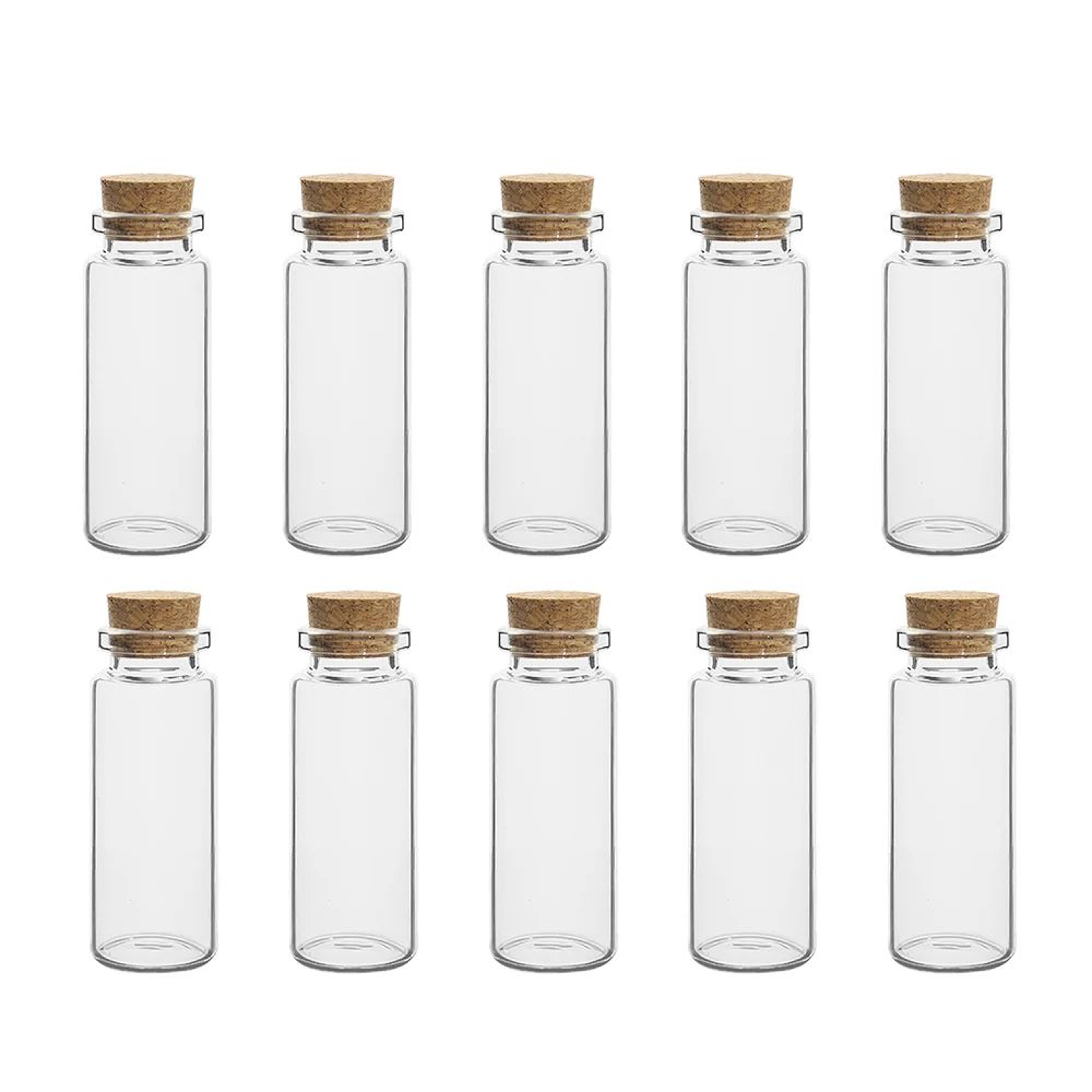 Mini Glass Vials With Cork Stoppers 14