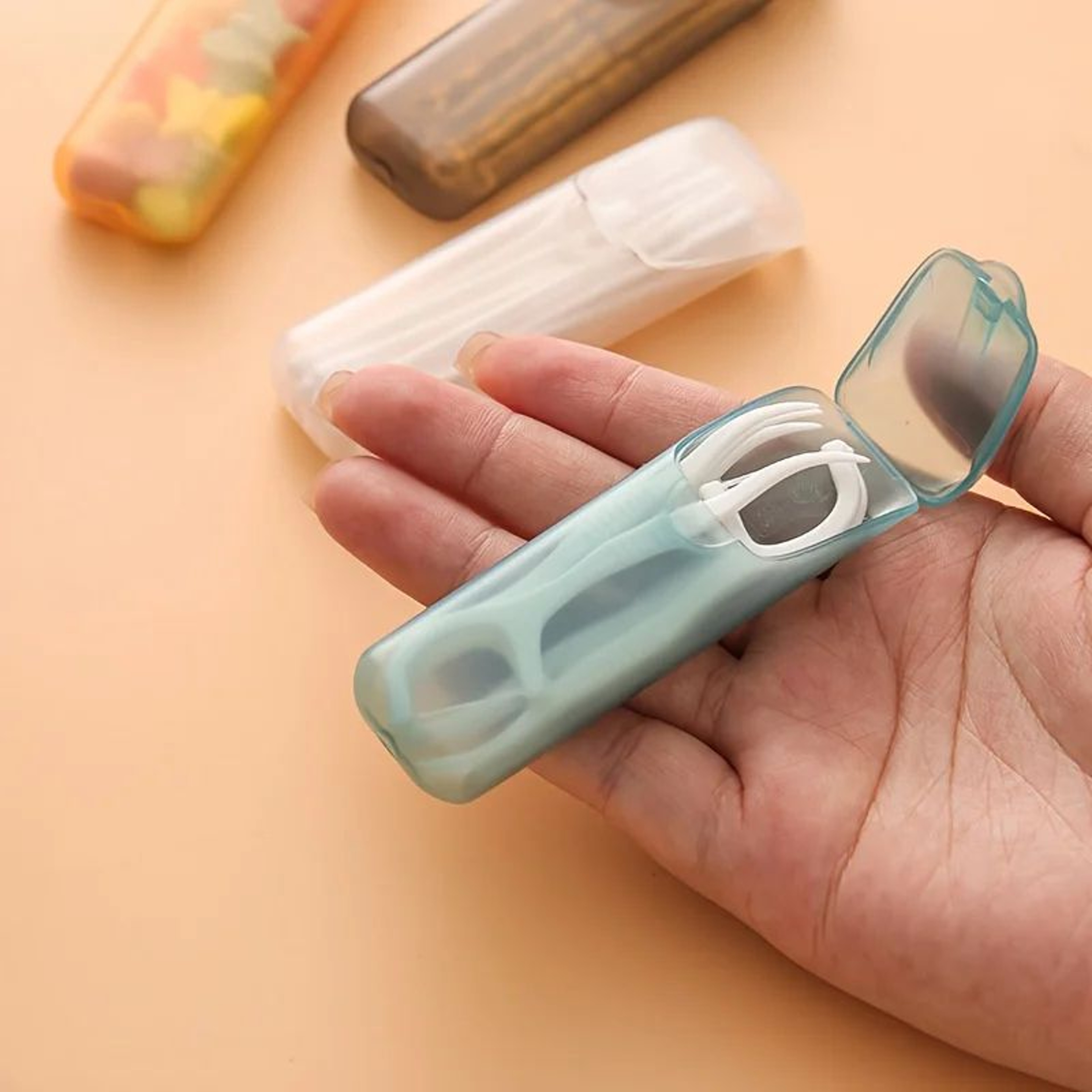 5pcs Mini Toothpick Storage Box With Lid 2