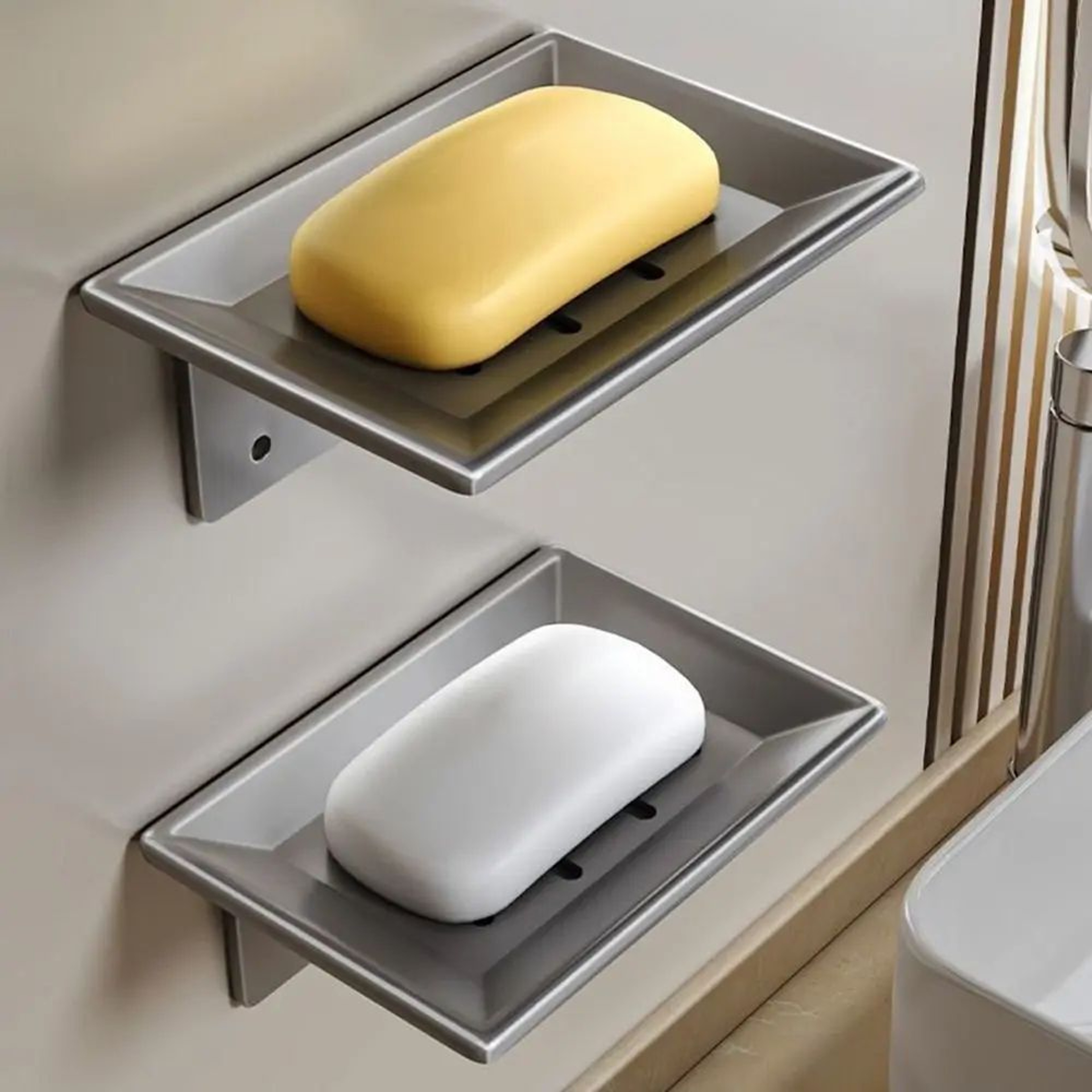 No Drill Metal Wall Mounted Soap Holder 6