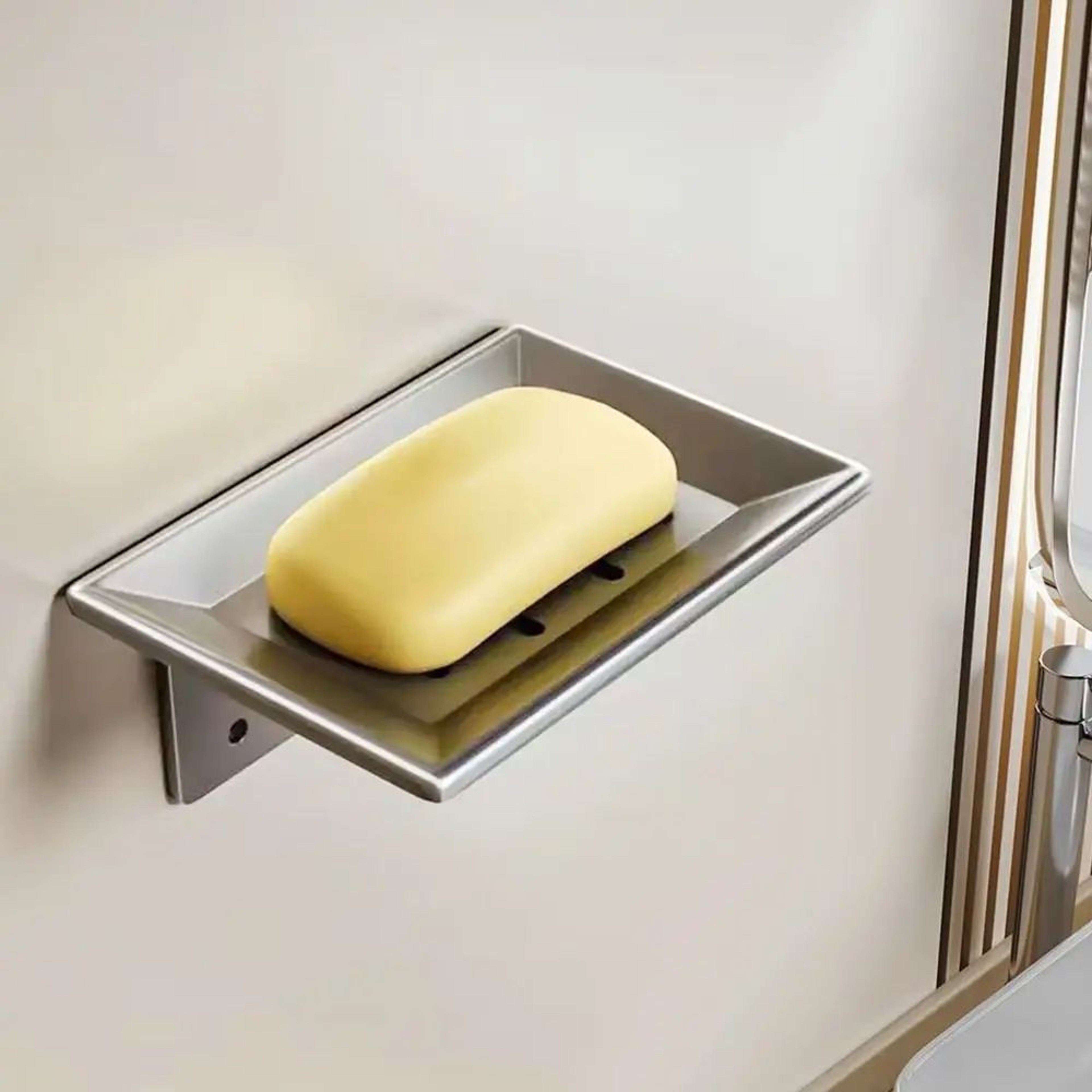 No Drill Metal Wall Mounted Soap Holder 11