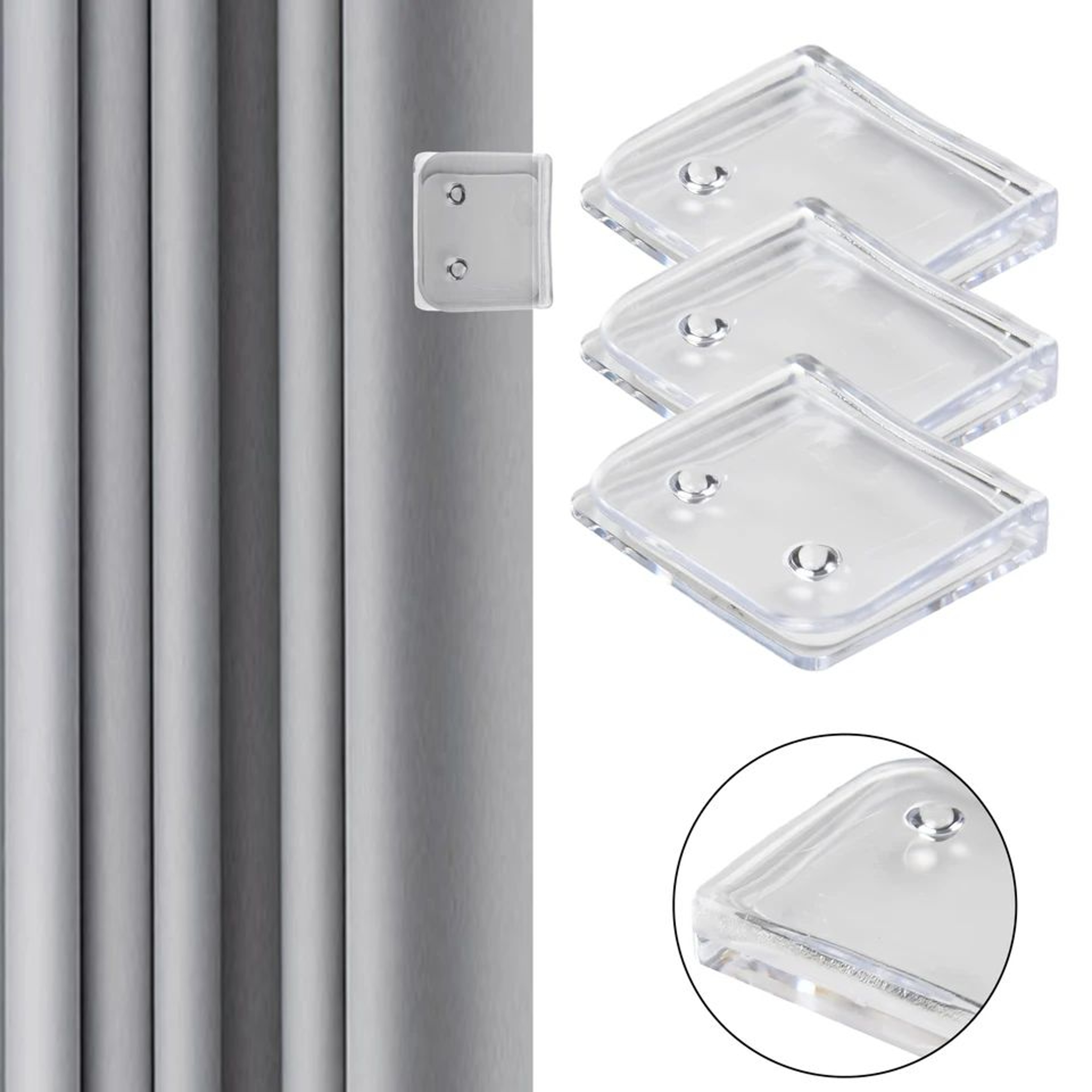 Shower Curtain Splash Guard Clips 1