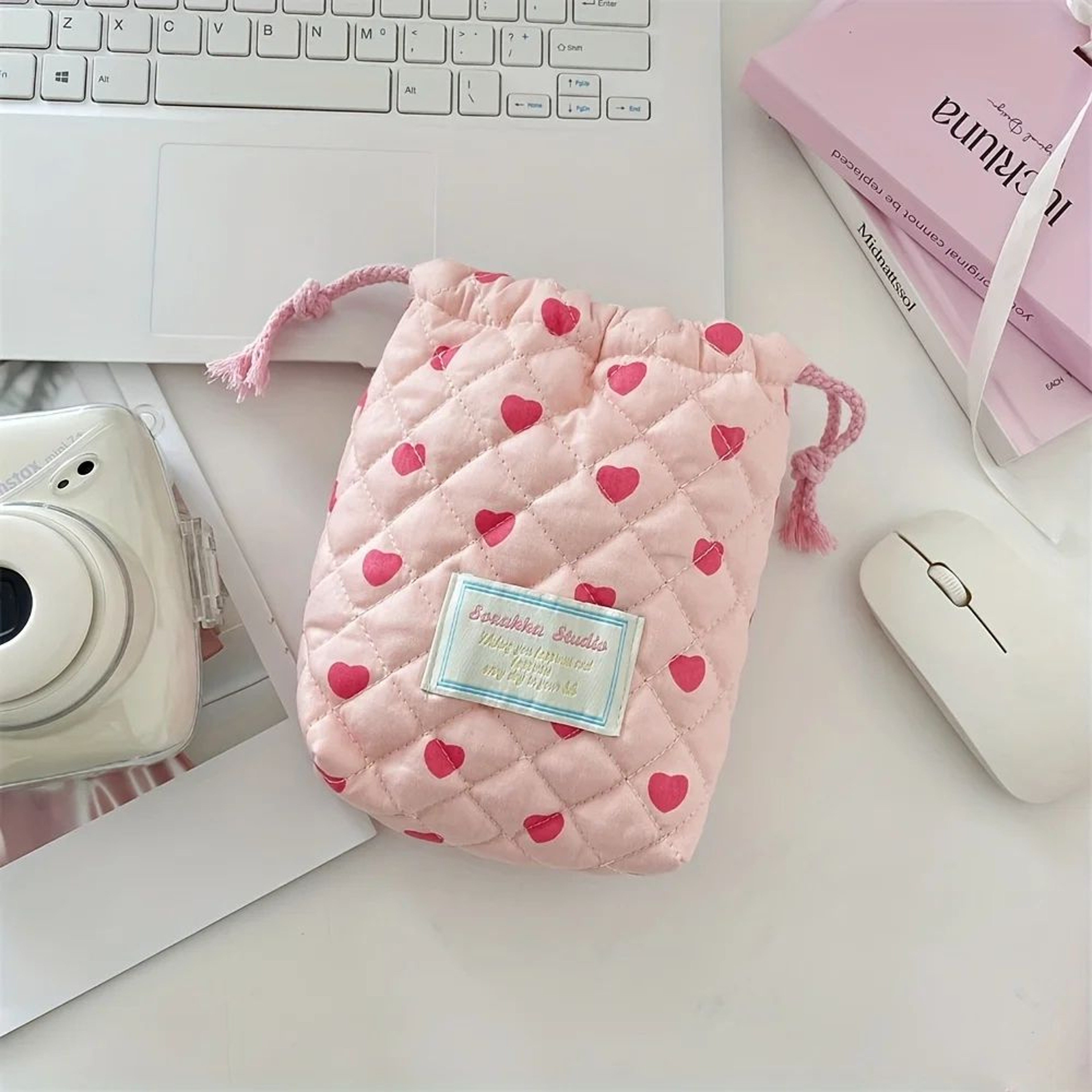 Cute Drawstring Makeup  Travel Bag 9