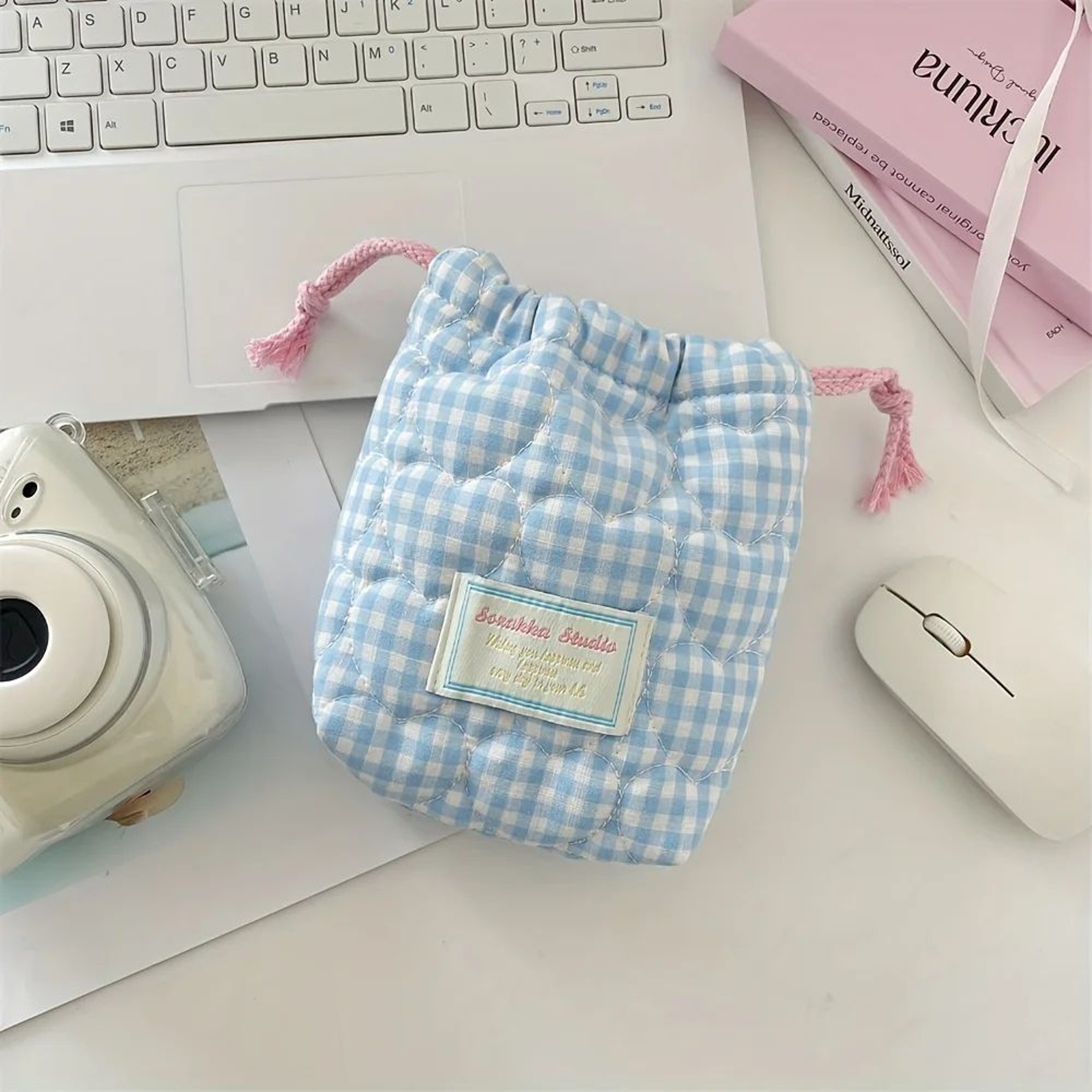Cute Drawstring Makeup  Travel Bag 11