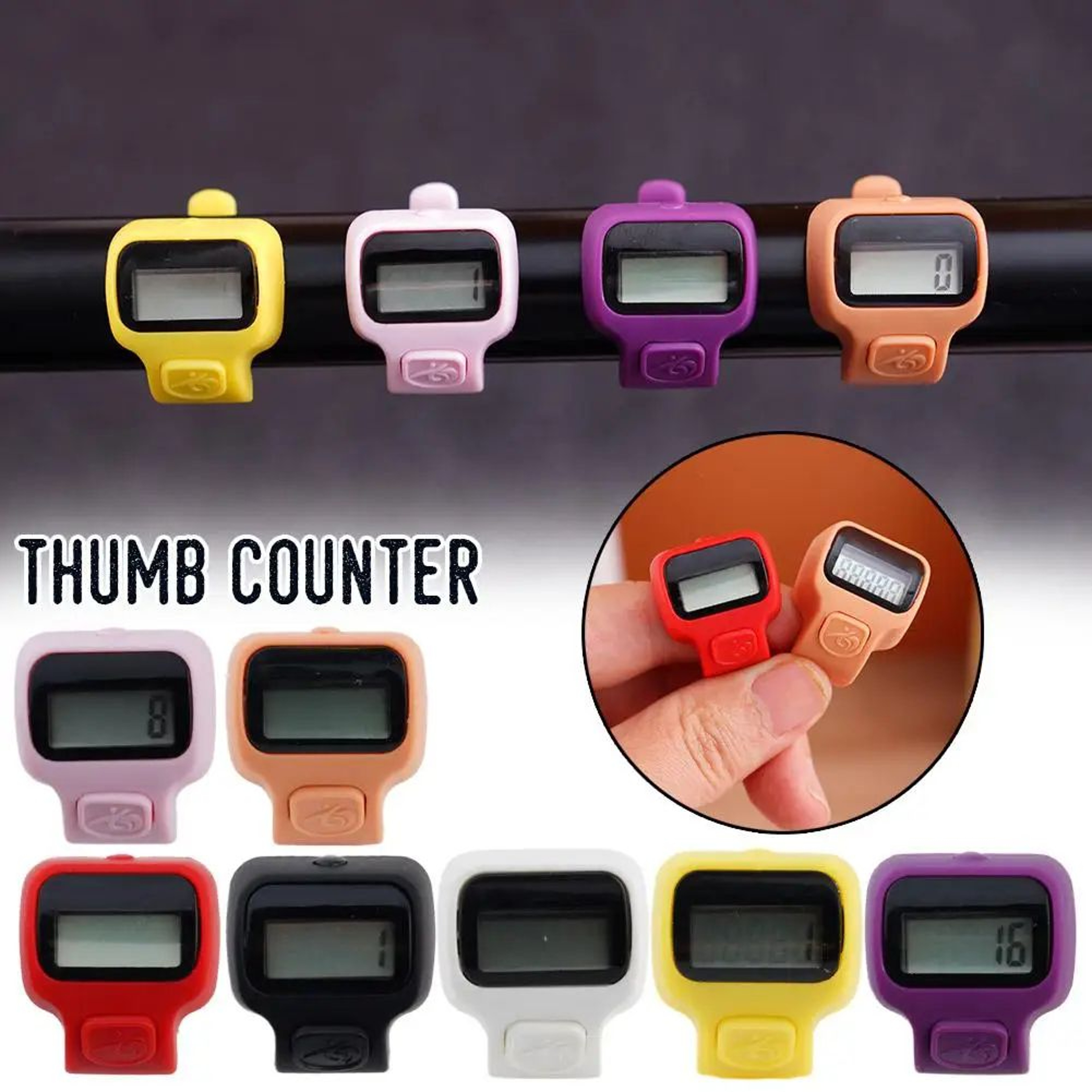 Digital Finger Tally Counter Clicker 8