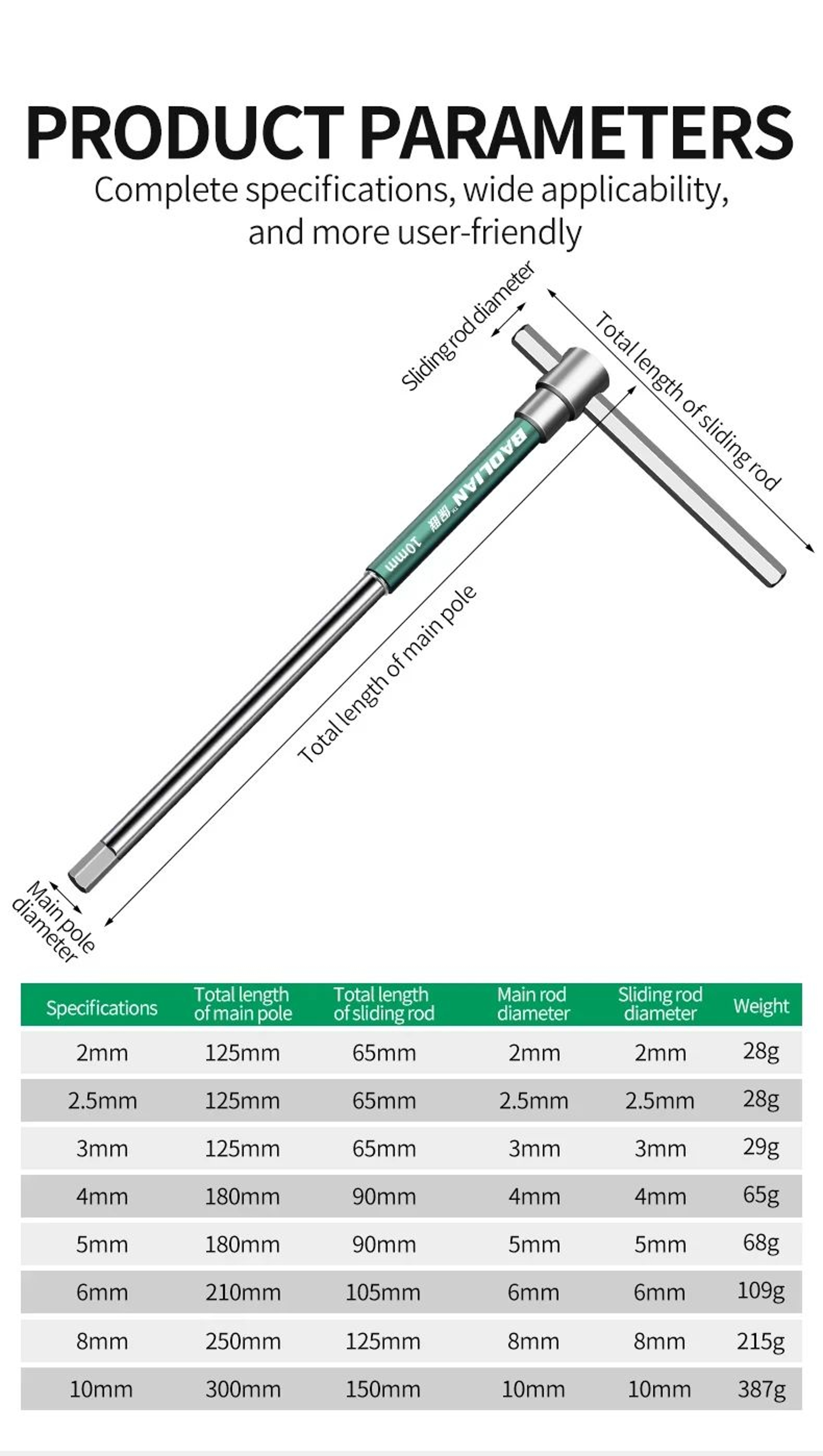 THandle Torx And Hex Wrench Set 12