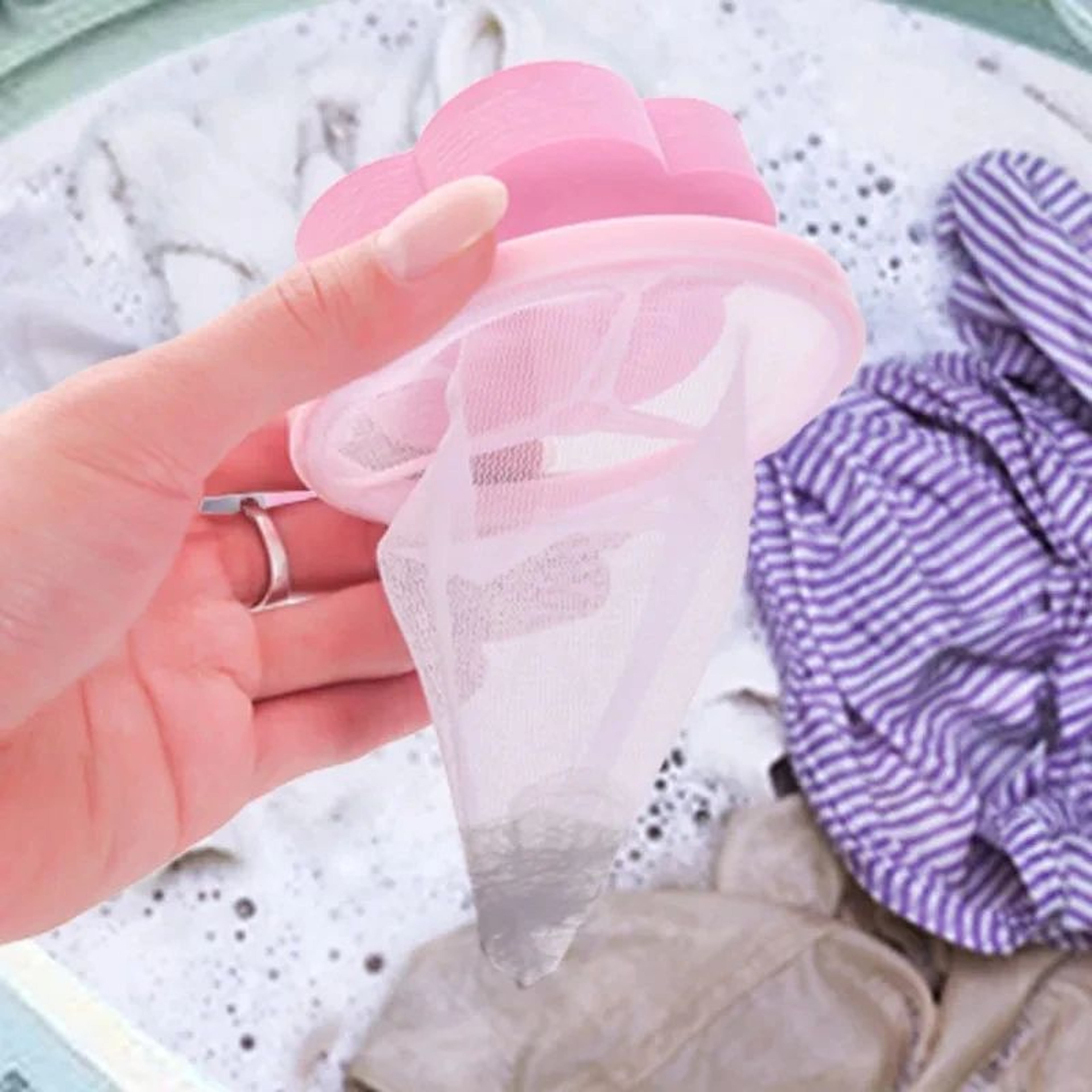 Laundry Floating Lint Filter Bag Set 2