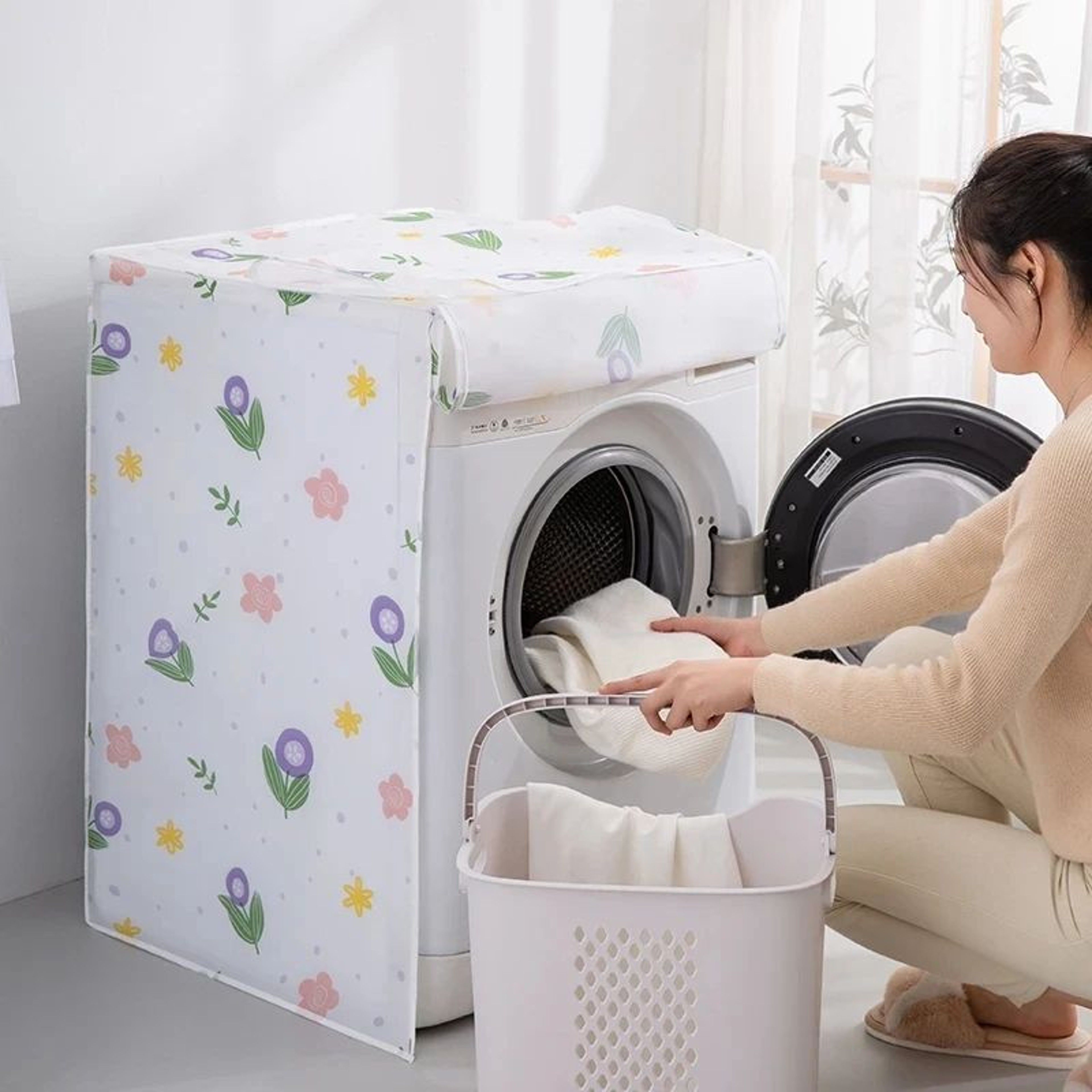 Waterproof Cartoon Washing Machine Dust Cover 2