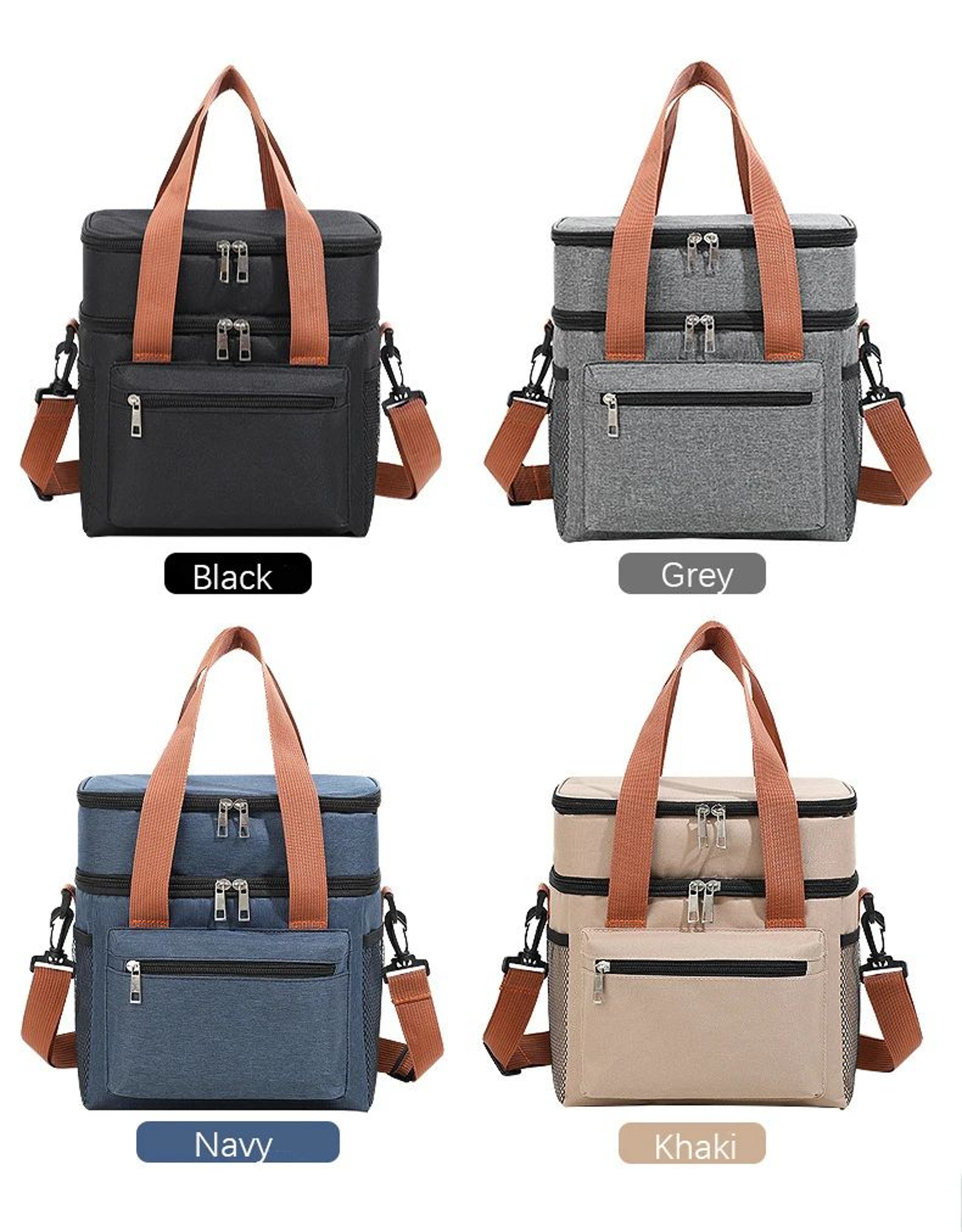 Double Layer Large Capacity Thermal Lunch Bag 6