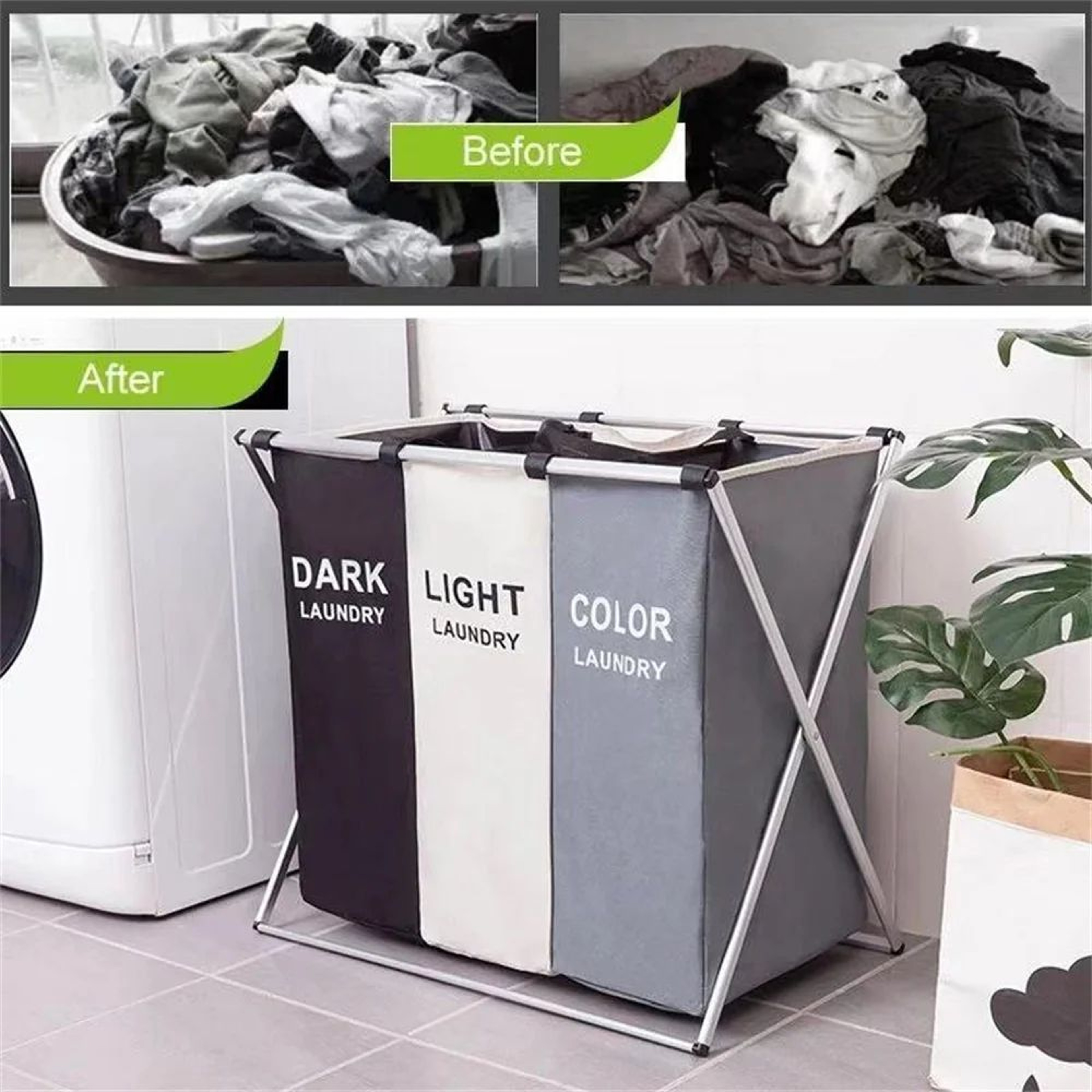 Foldable Oxford Laundry Storage Basket 6