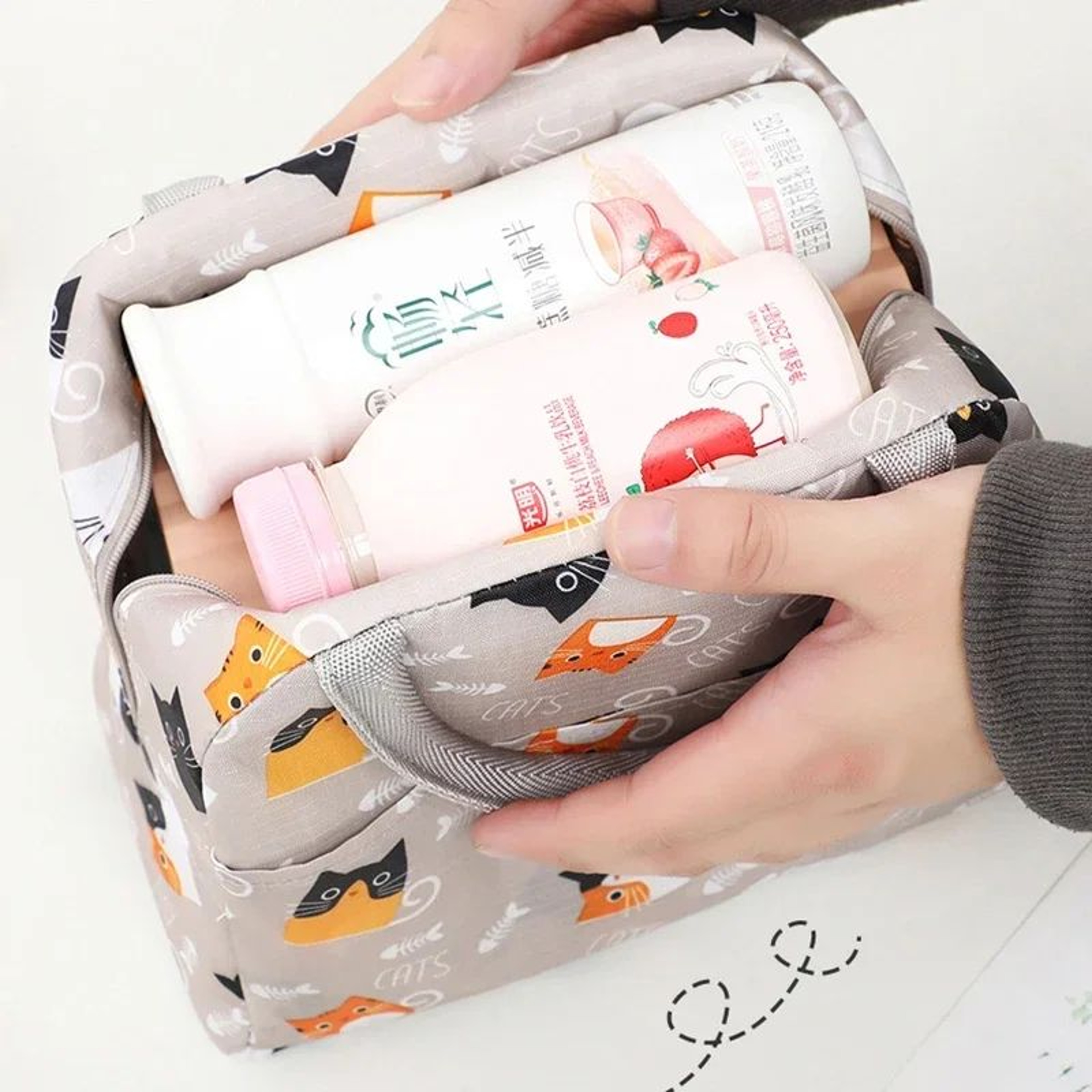 Cartoon Insulated Lunch Tote Bag 2