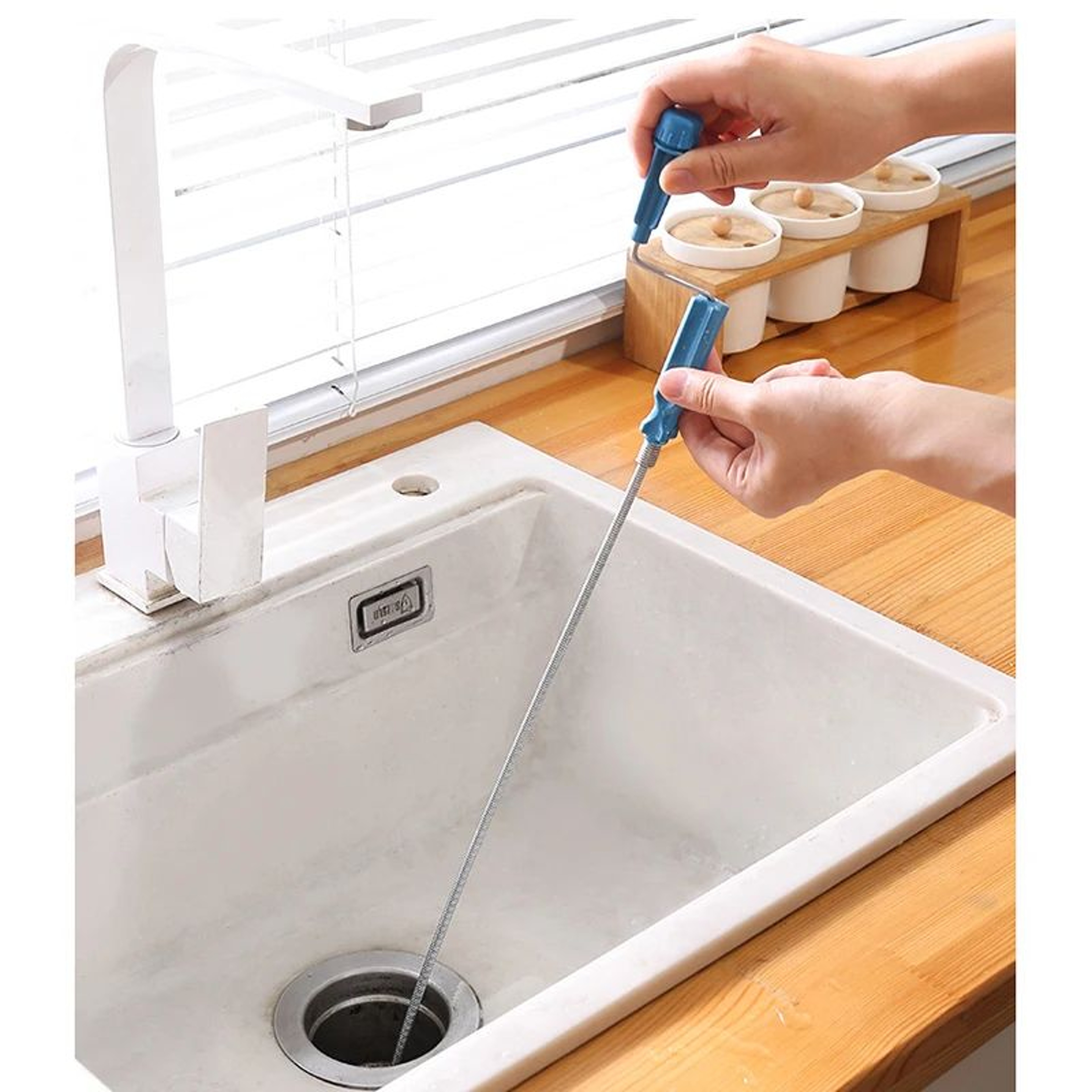 Handheld Spring Drain Clog Remover 3