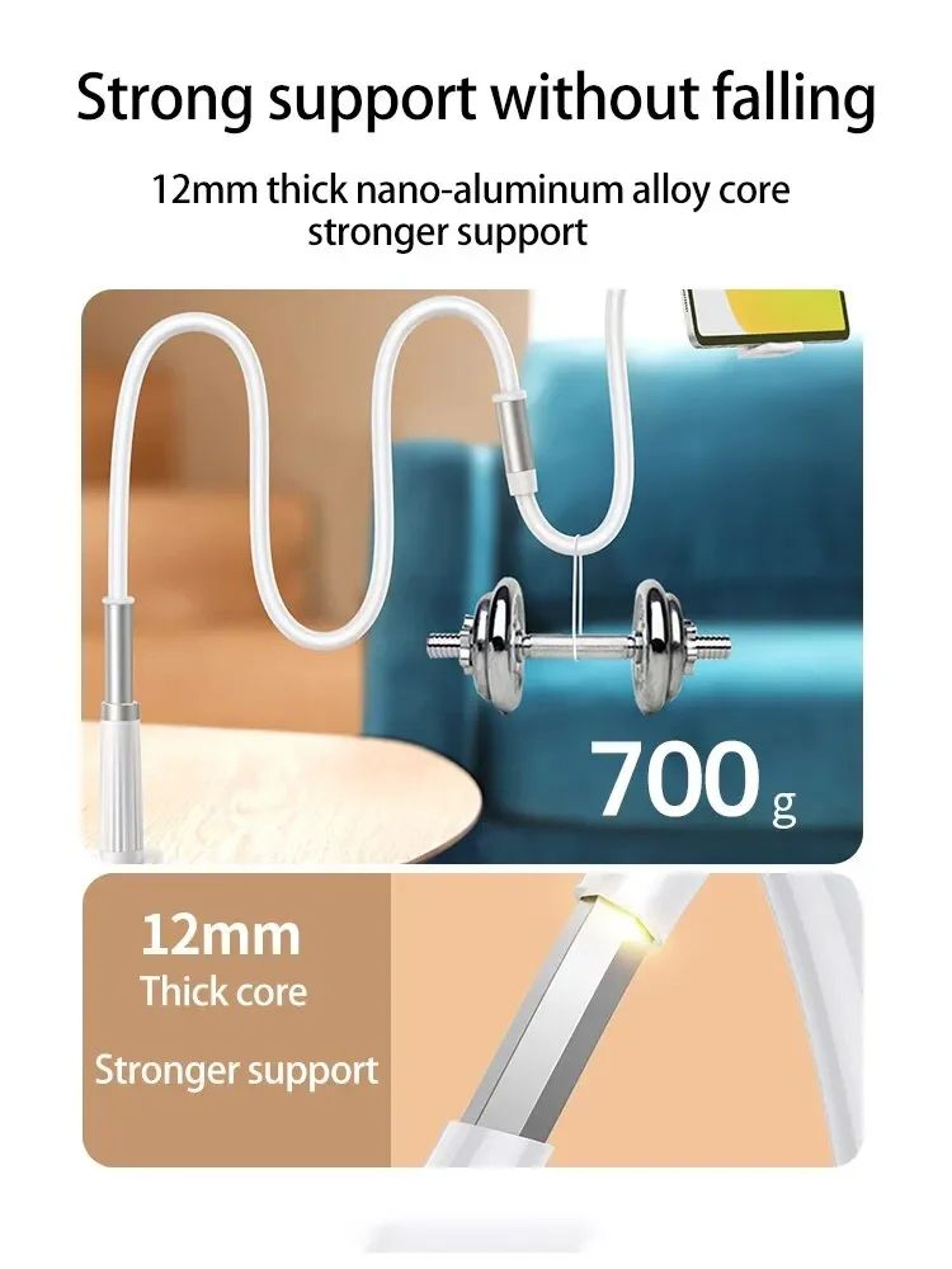 Flexible Gooseneck Phone Holder Stand 10