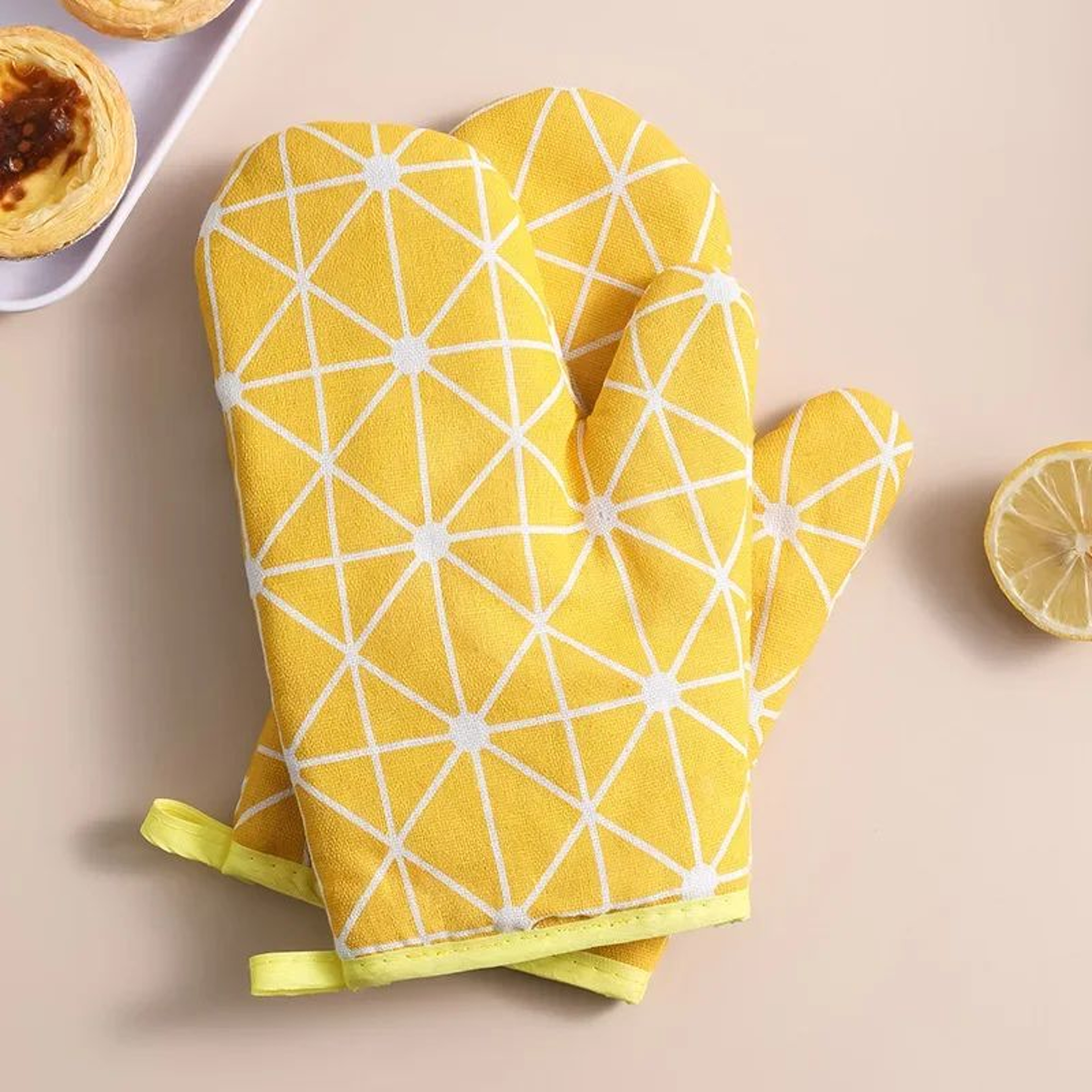 Heat Resistant Insulated Oven Gloves Set 8