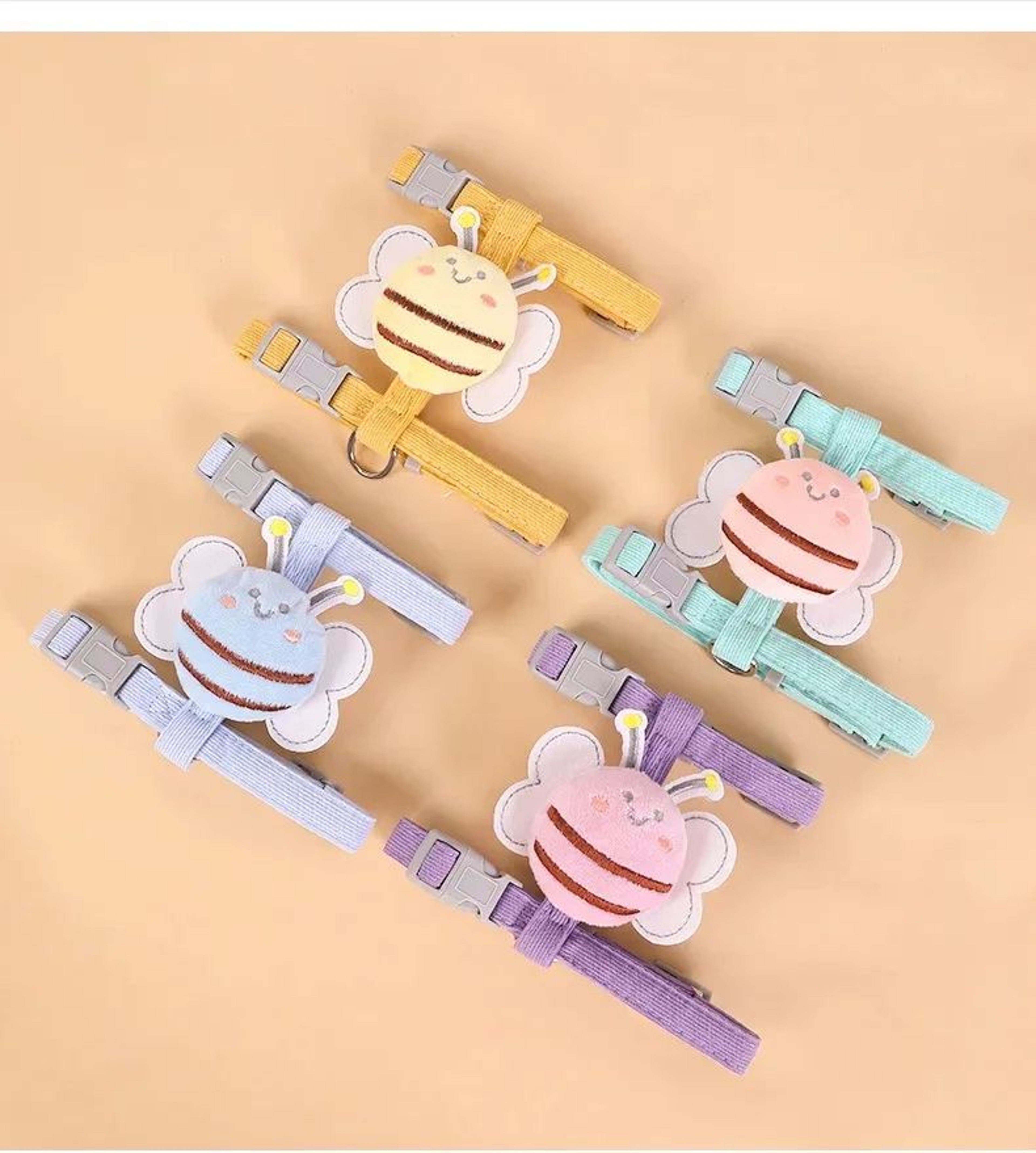 Cartoon Bee Cat Harness Leash Set 7