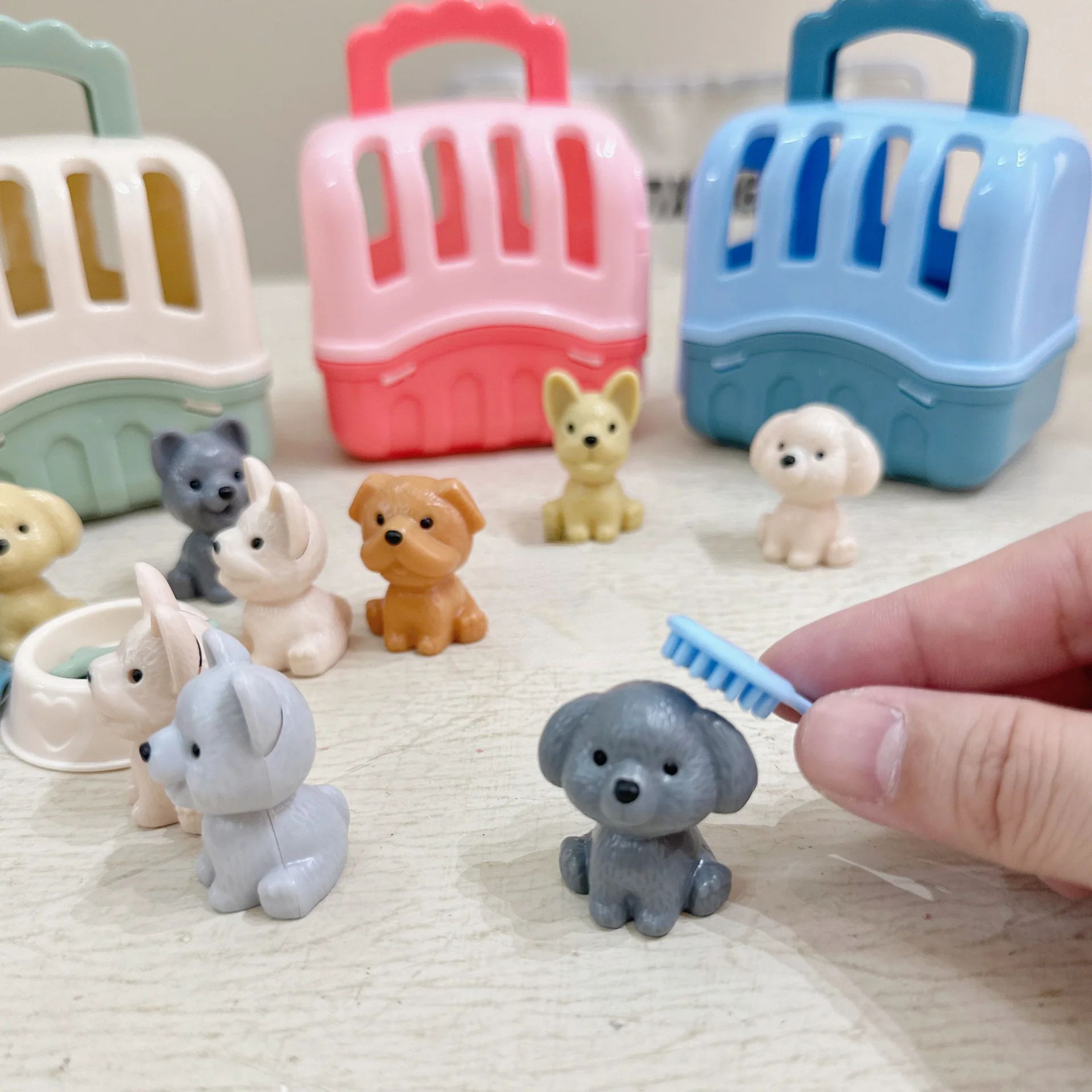 Cute Dog Doll Basket Playset 0