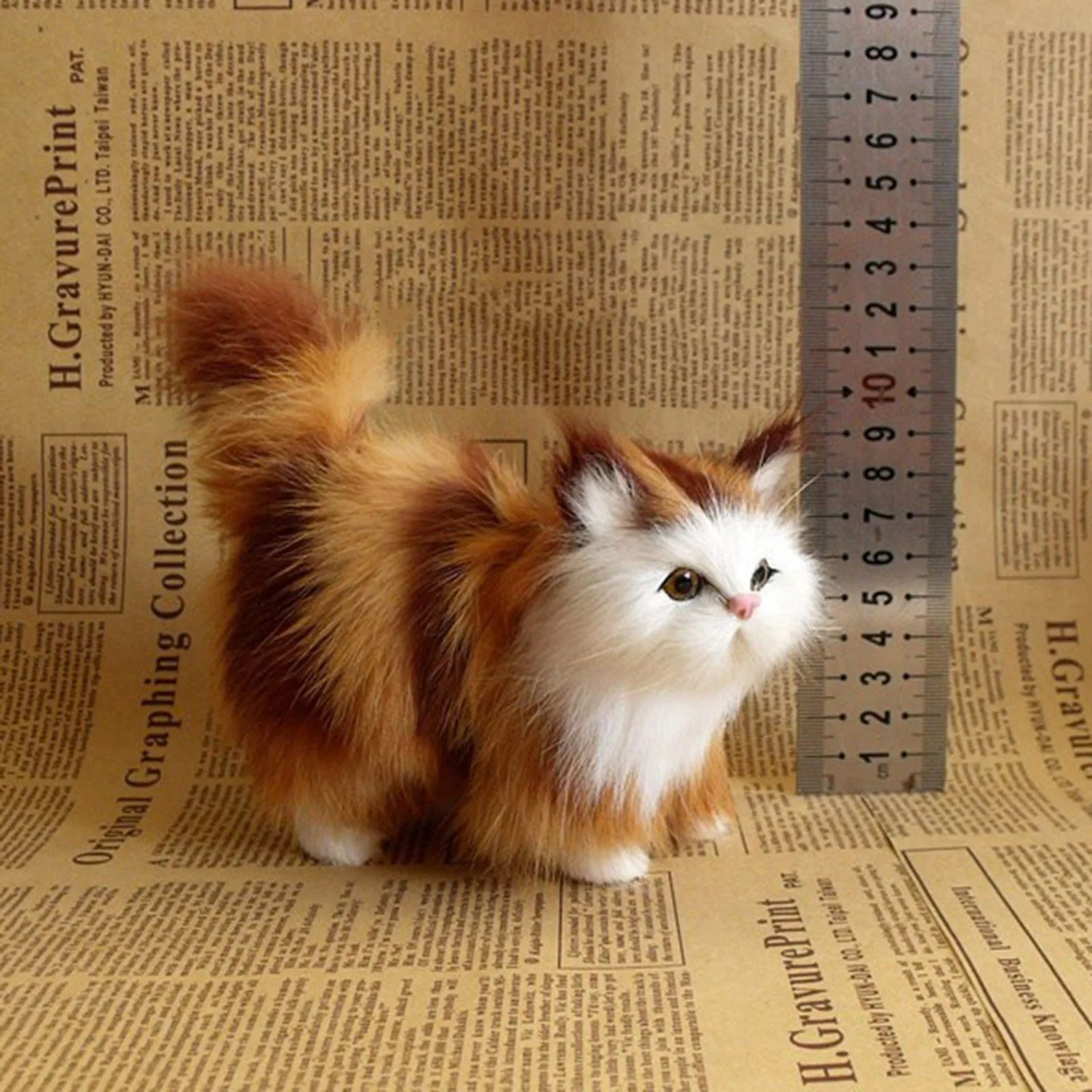 Realistic Plush Cat Toy 7