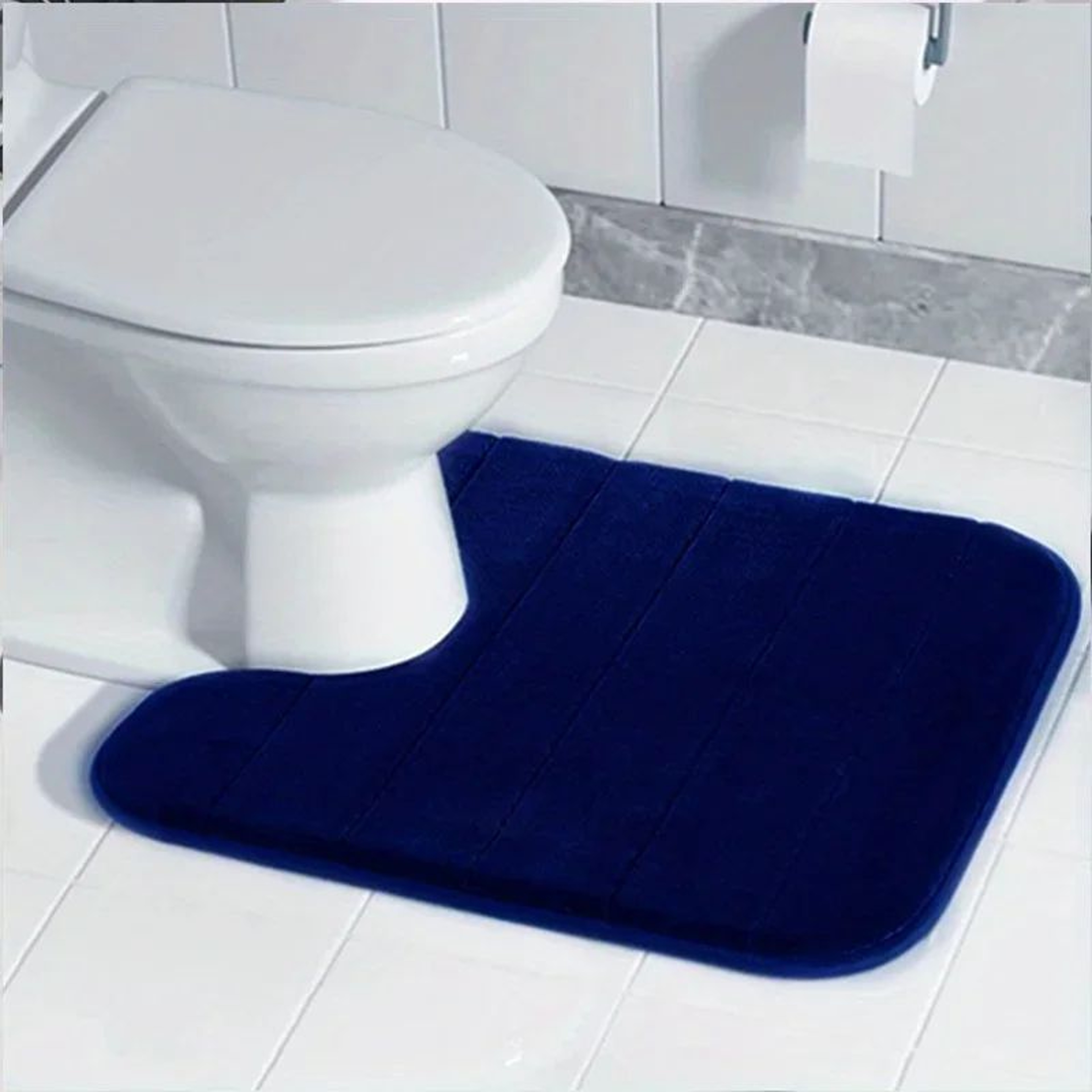 U Shaped Memory Foam Toilet Mat 8