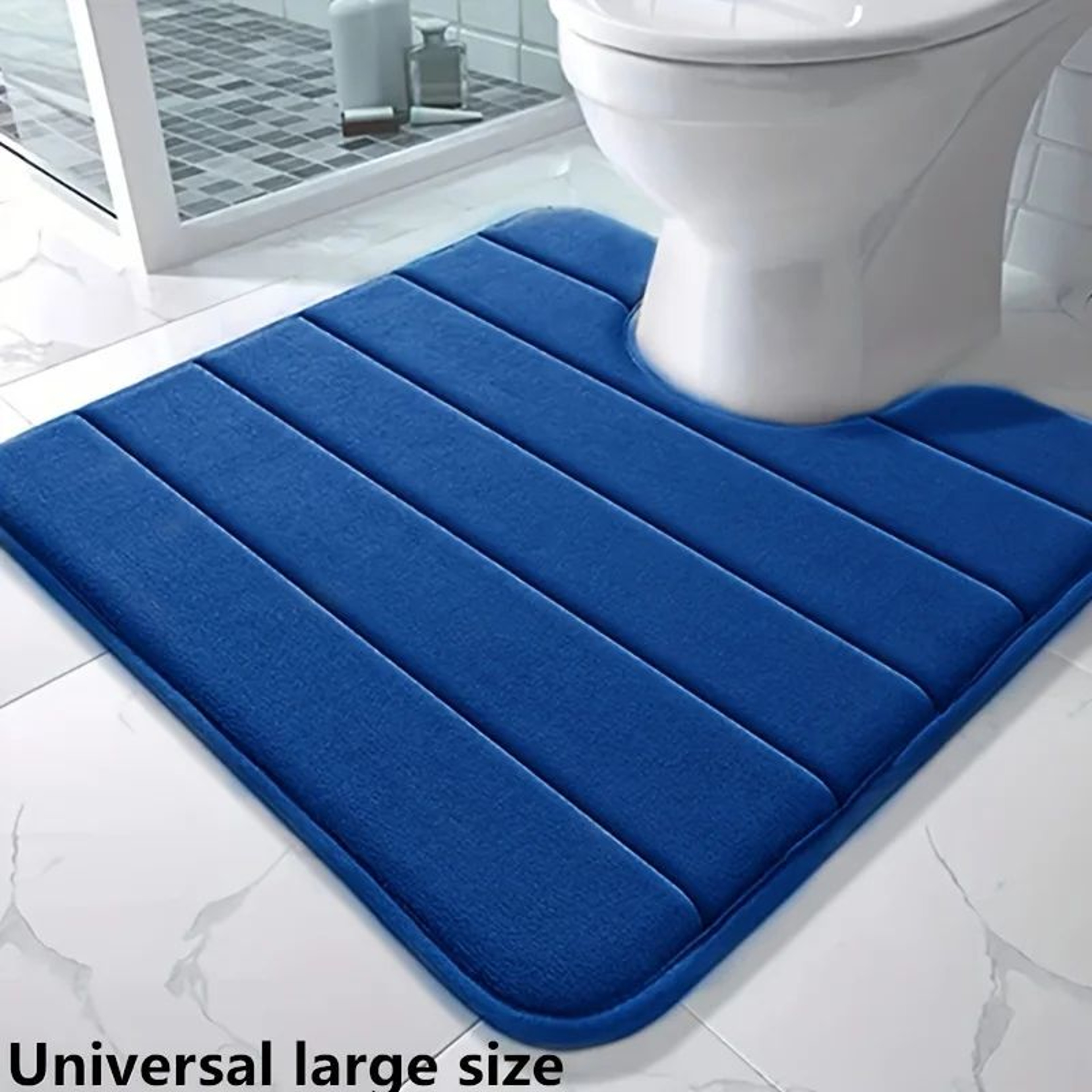 U Shaped Memory Foam Toilet Mat 12