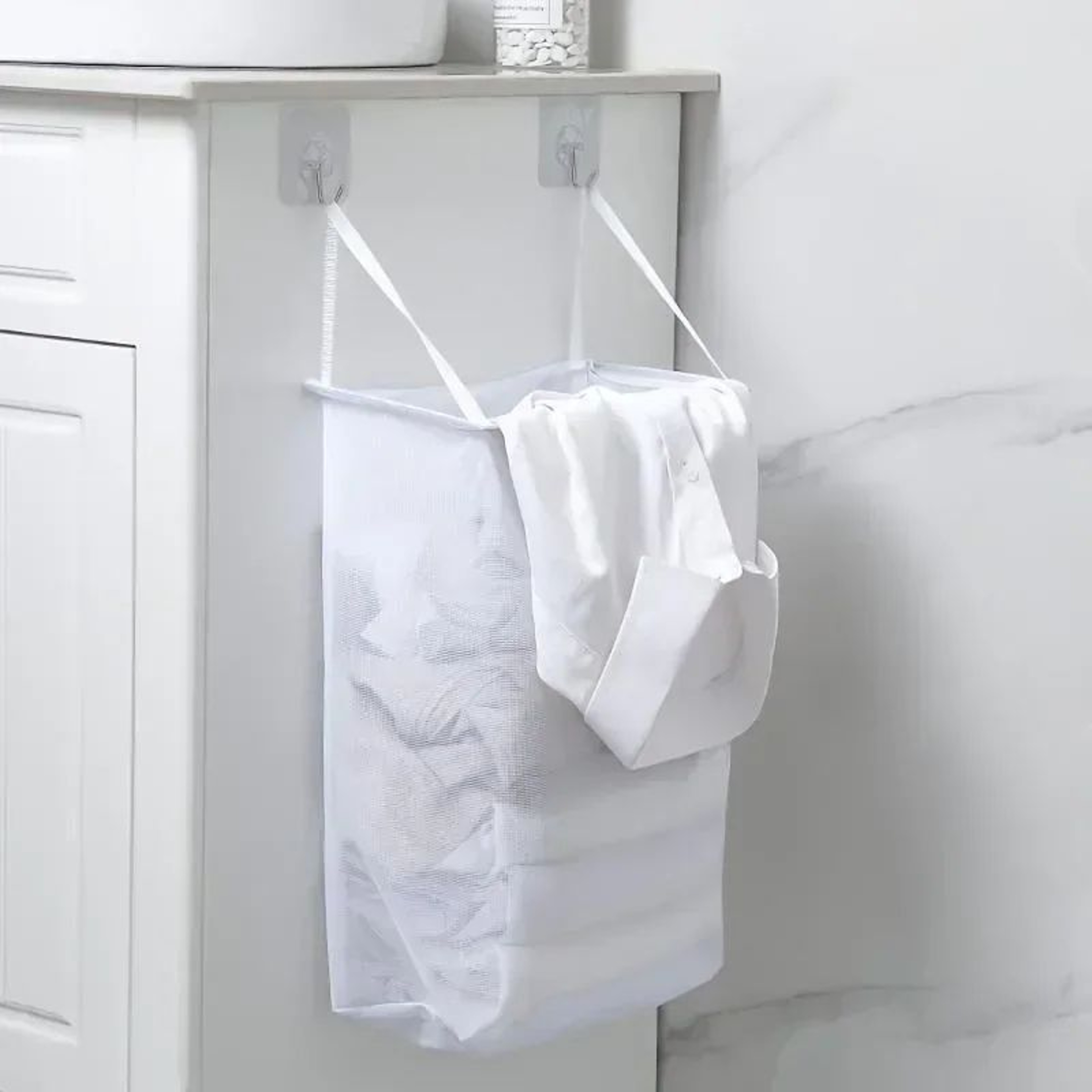 Foldable Wall Mounted Laundry Basket 2