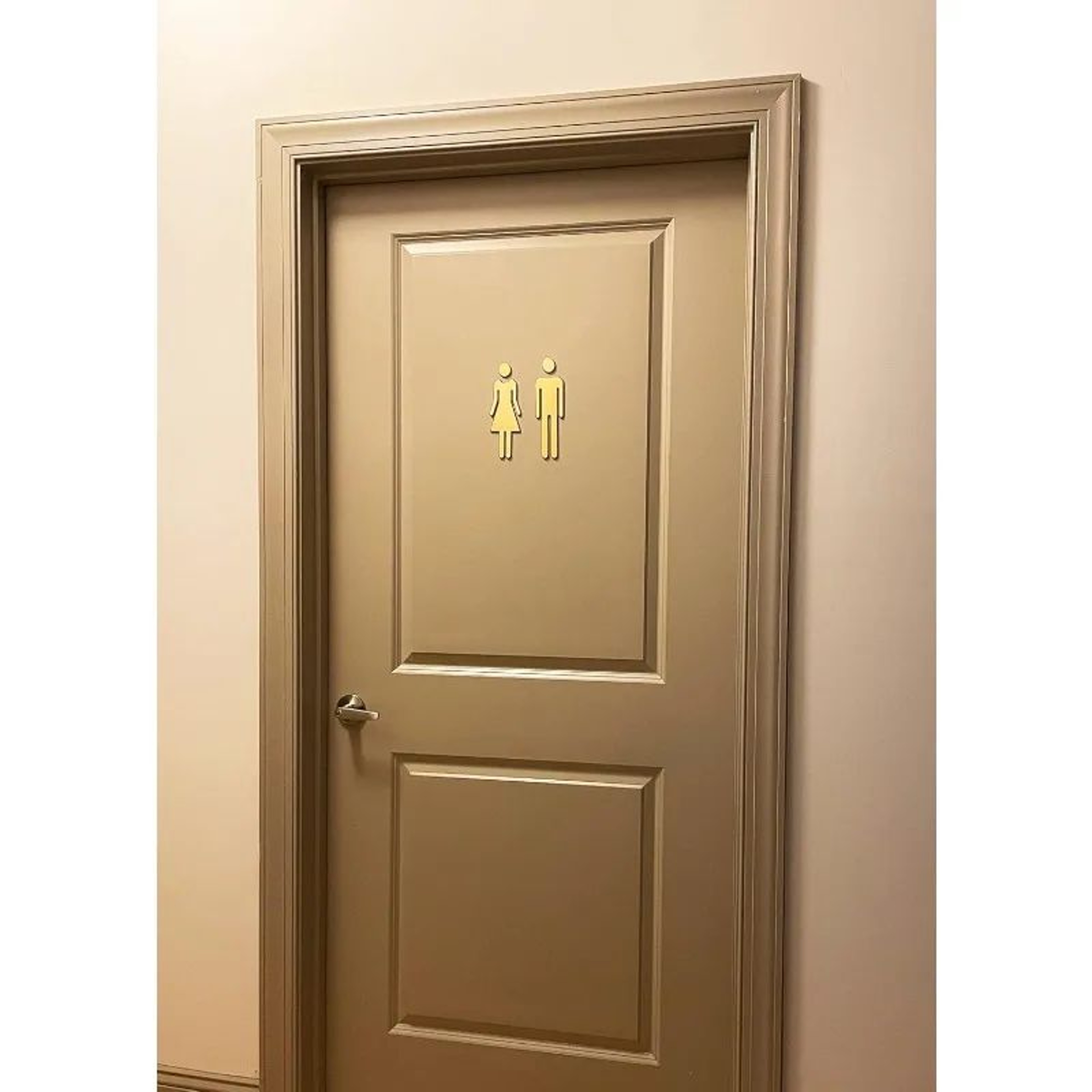 Men And Women Toilet Door Sign Set 3