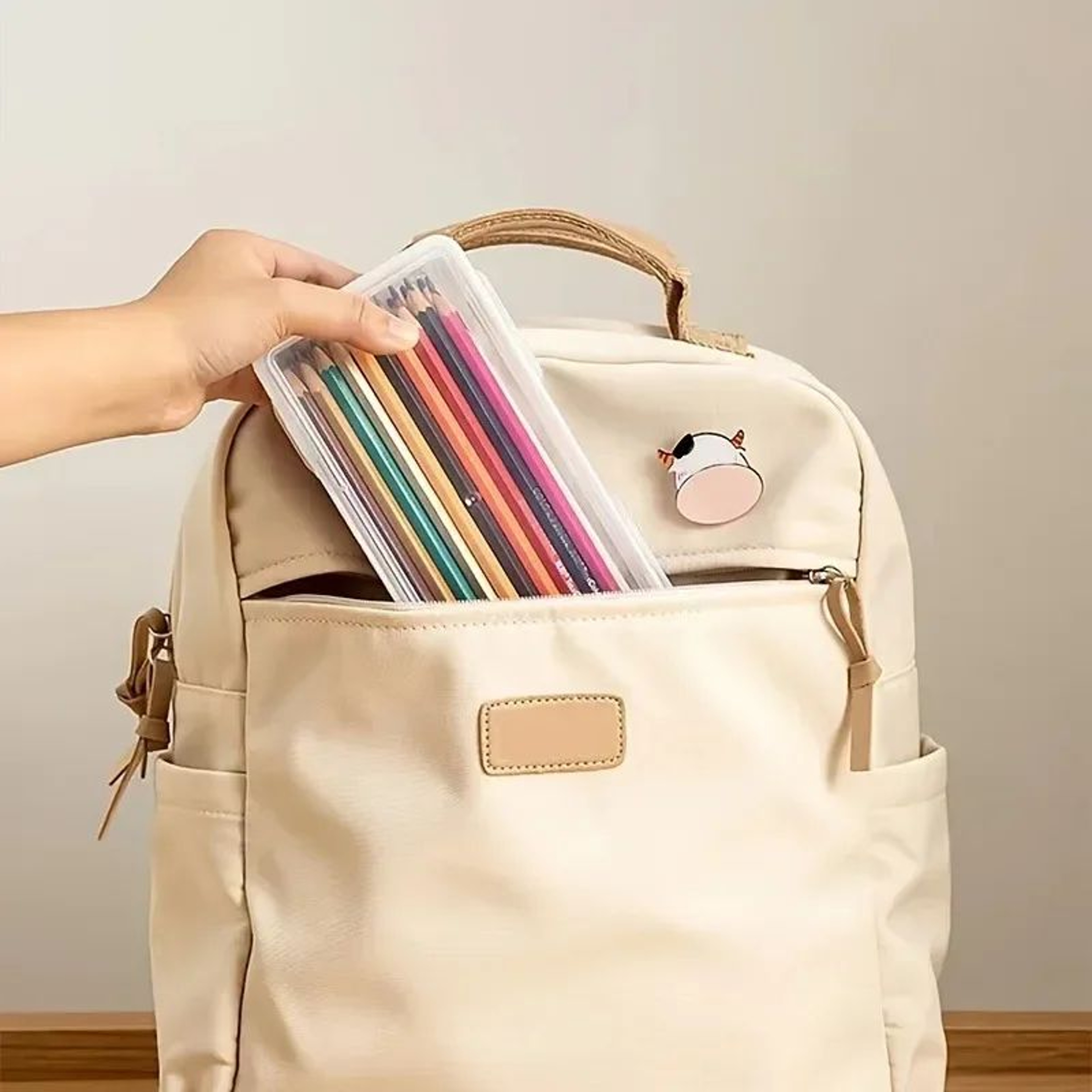 Translucent Large Capacity Pencil Case Set 4