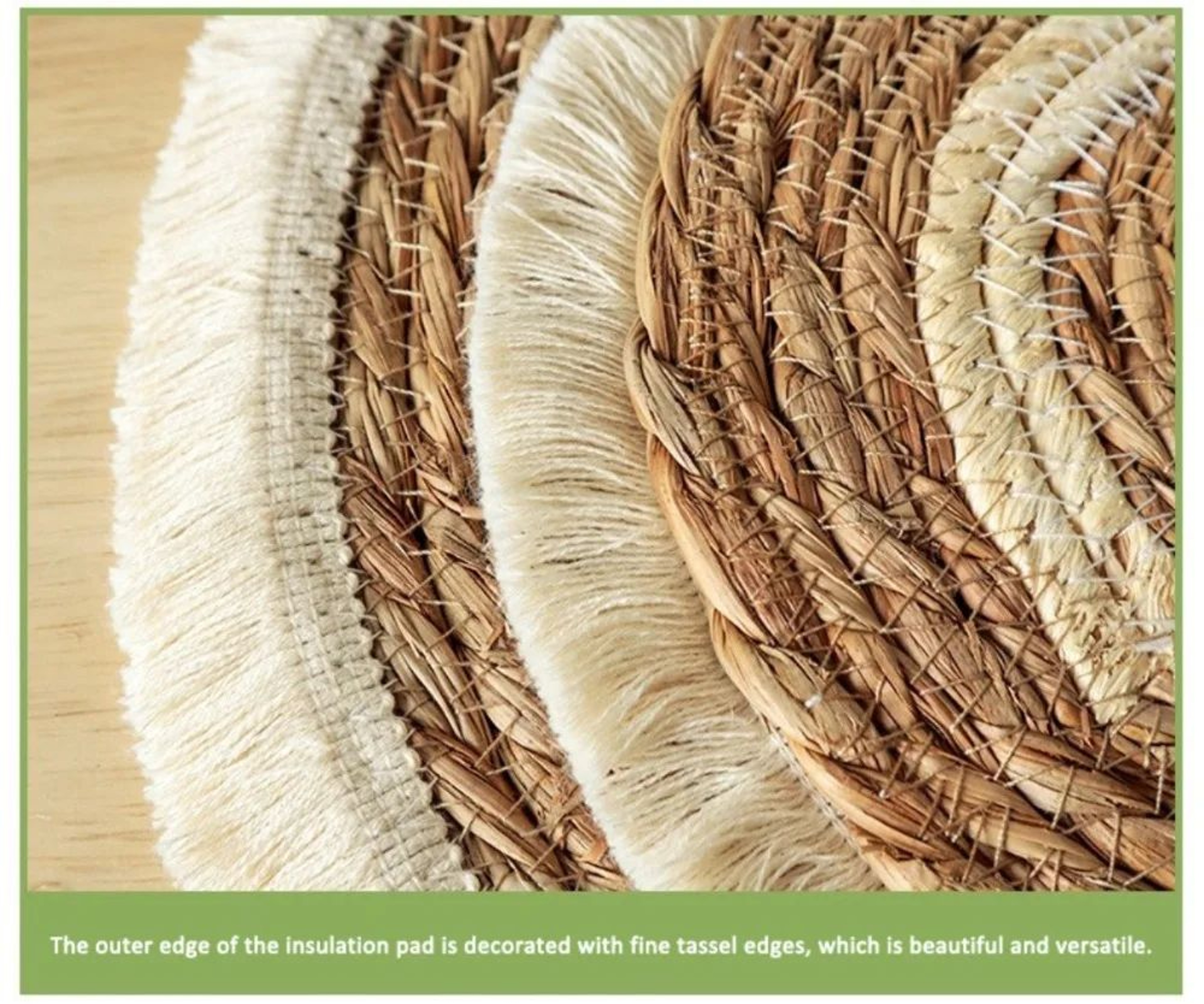 Bohemian Tassel Woven Placemat 10