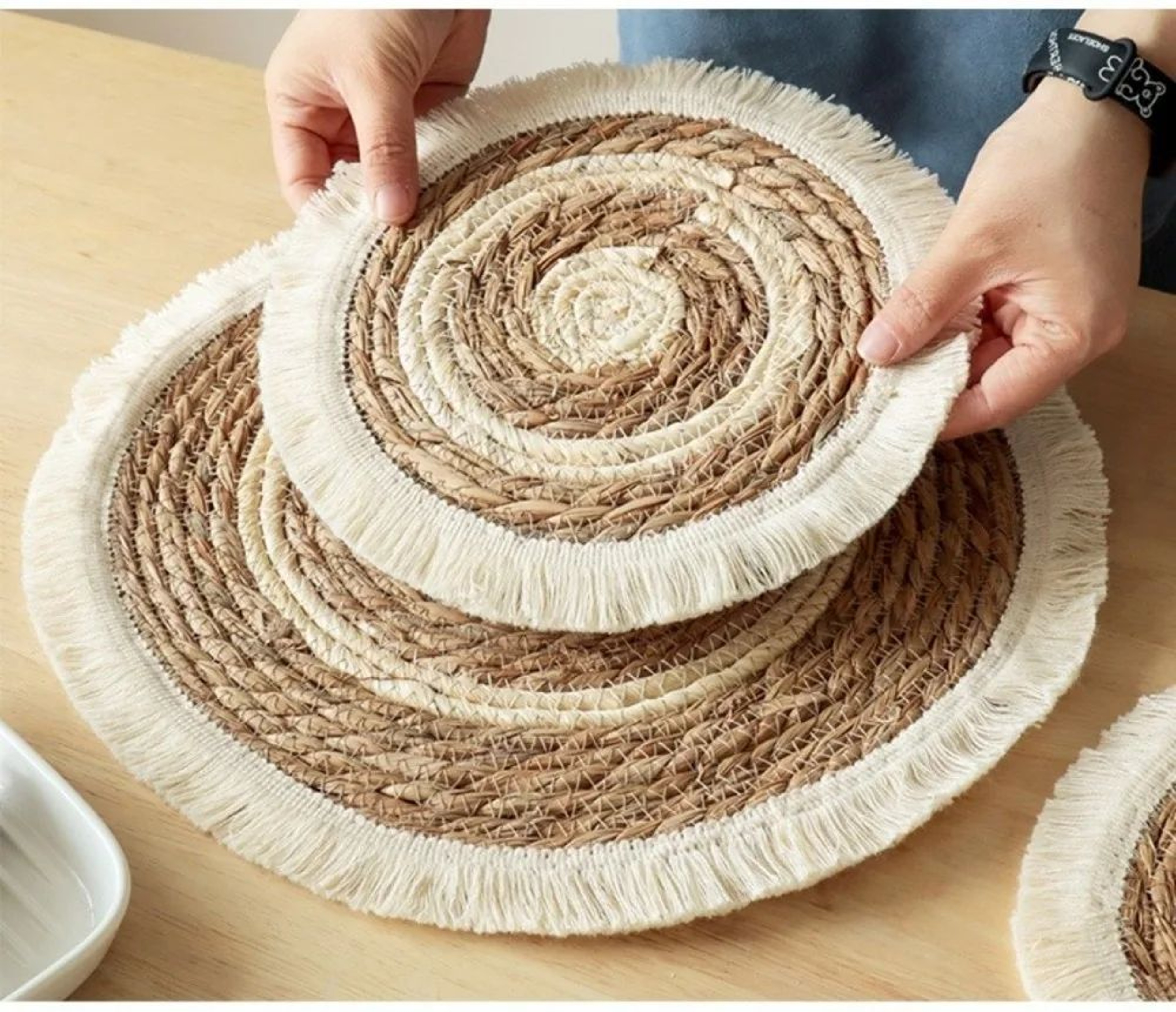 Bohemian Tassel Woven Placemat 12