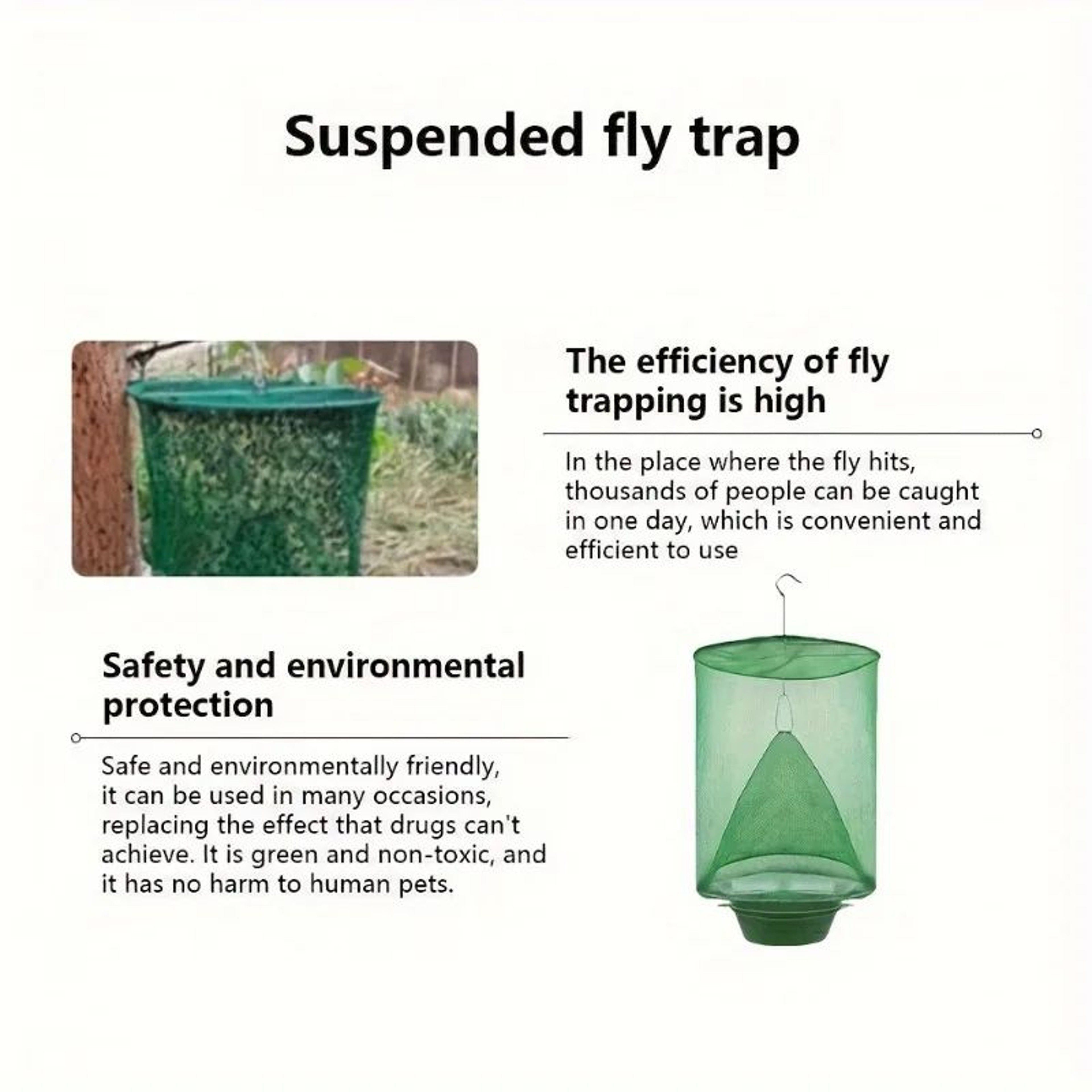 Reusable Hanging Fly Catcher Cage 9