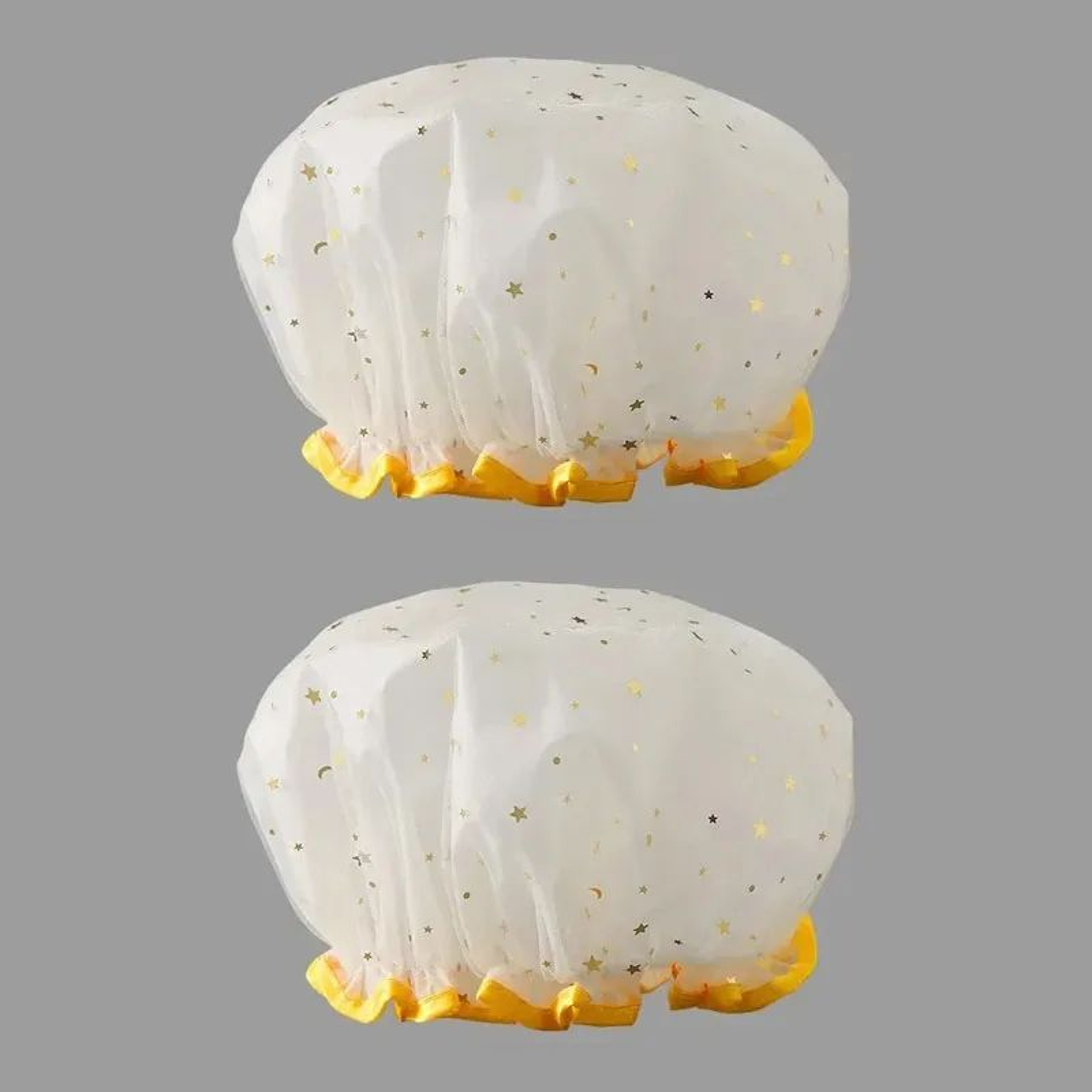 Waterproof Double Layer Shower Cap Set 11