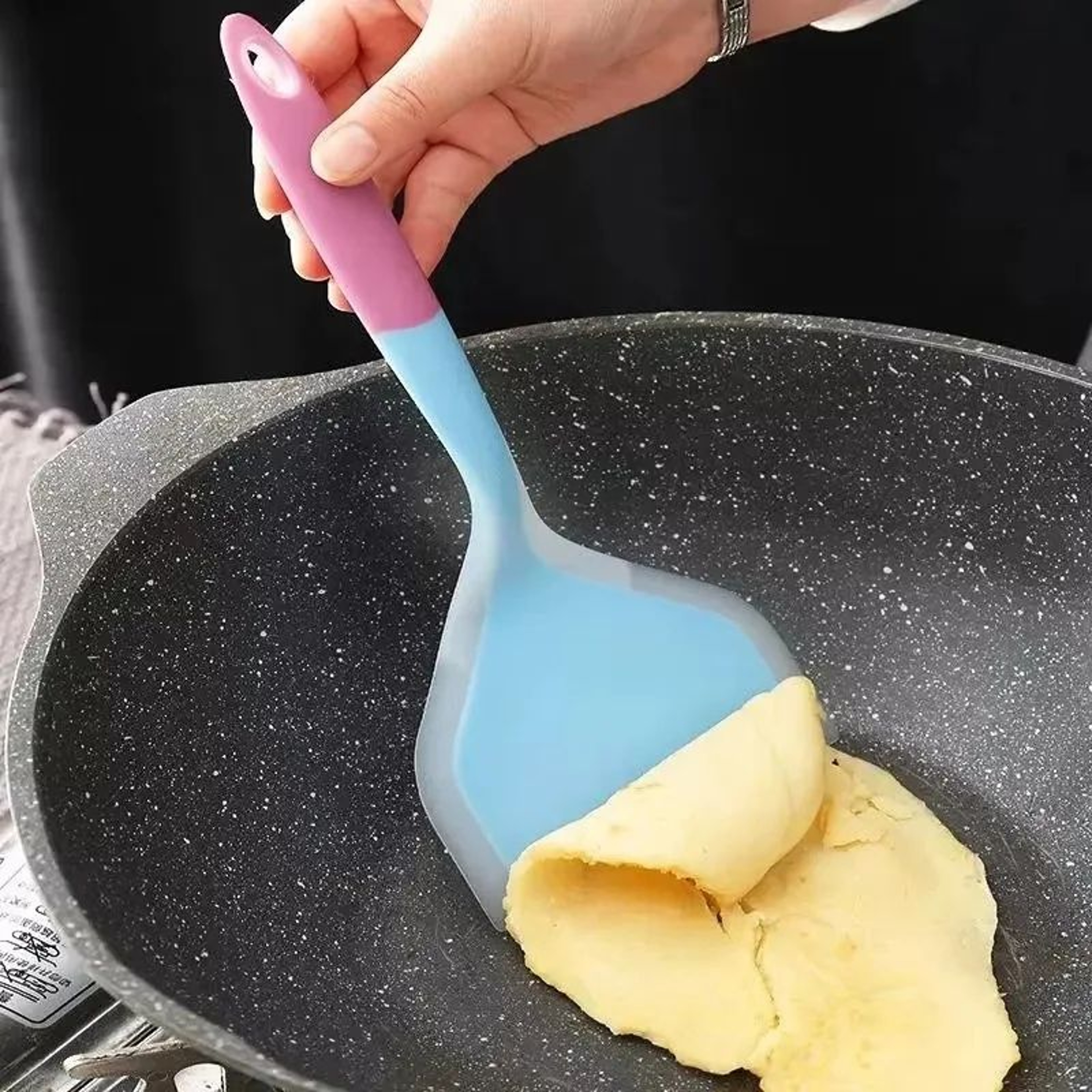 Wide Silicone Non Stick Cooking Spatula 2