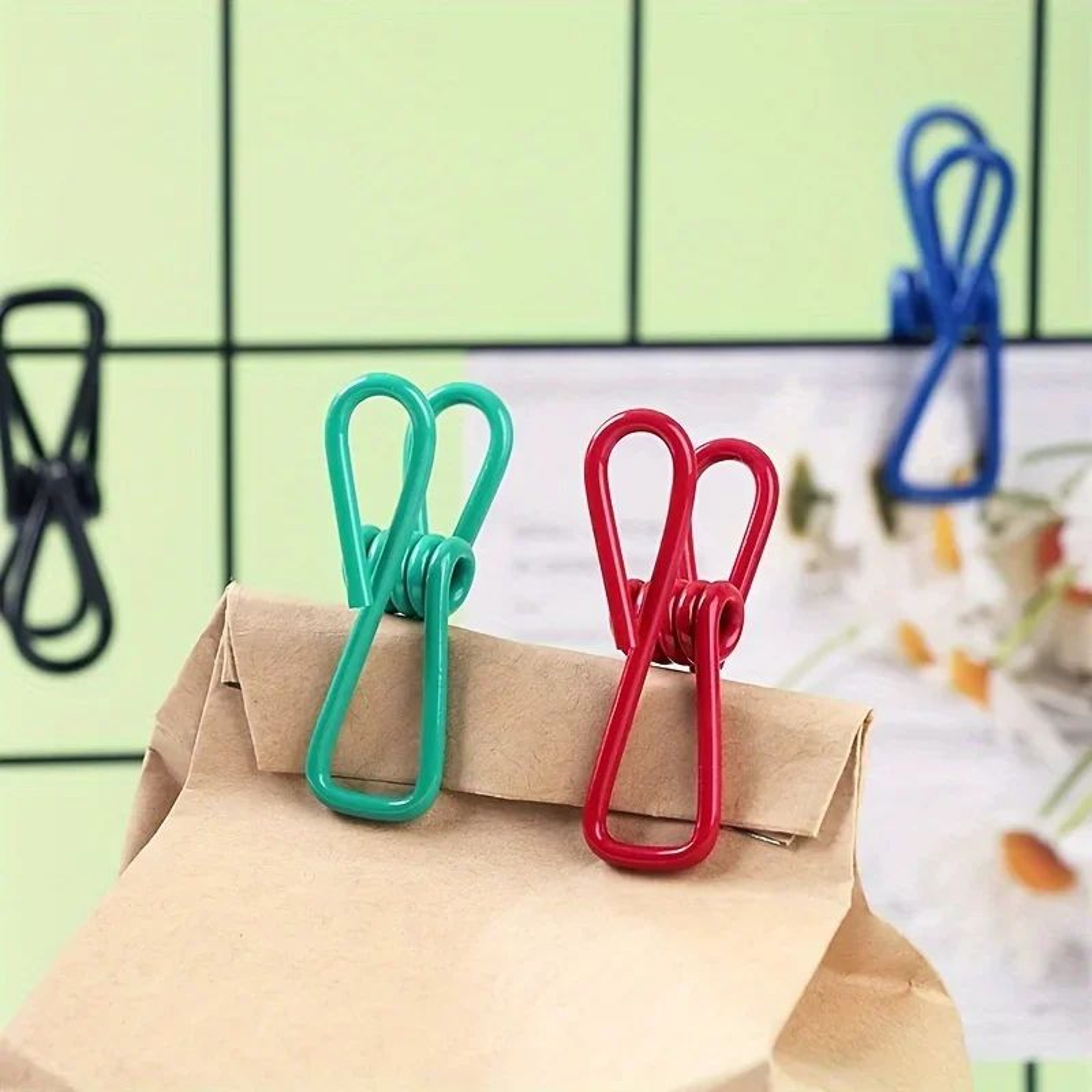 PVC Coated Metal Chip Clip Set 2