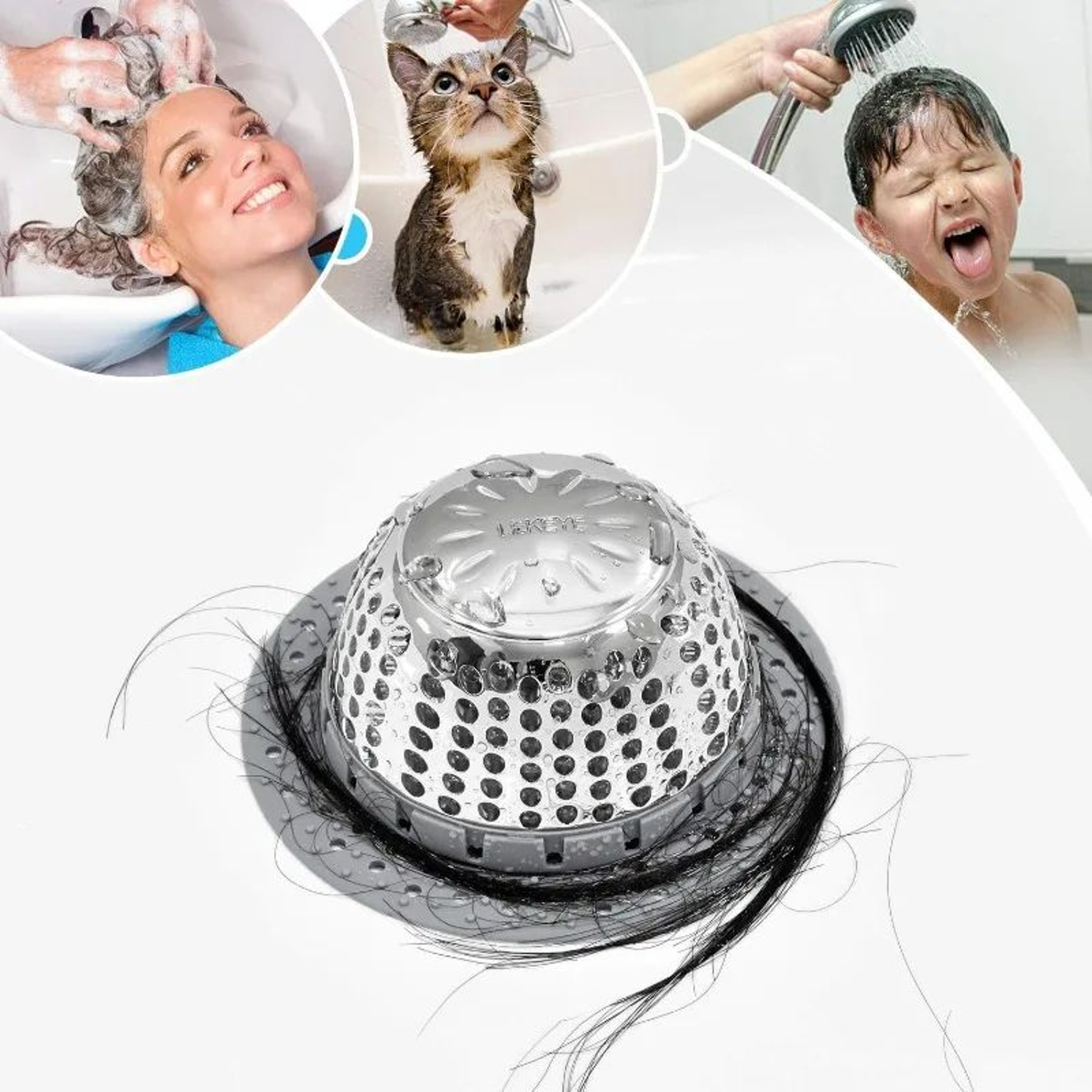 Silicone Bathroom Sink Hair Catcher 3