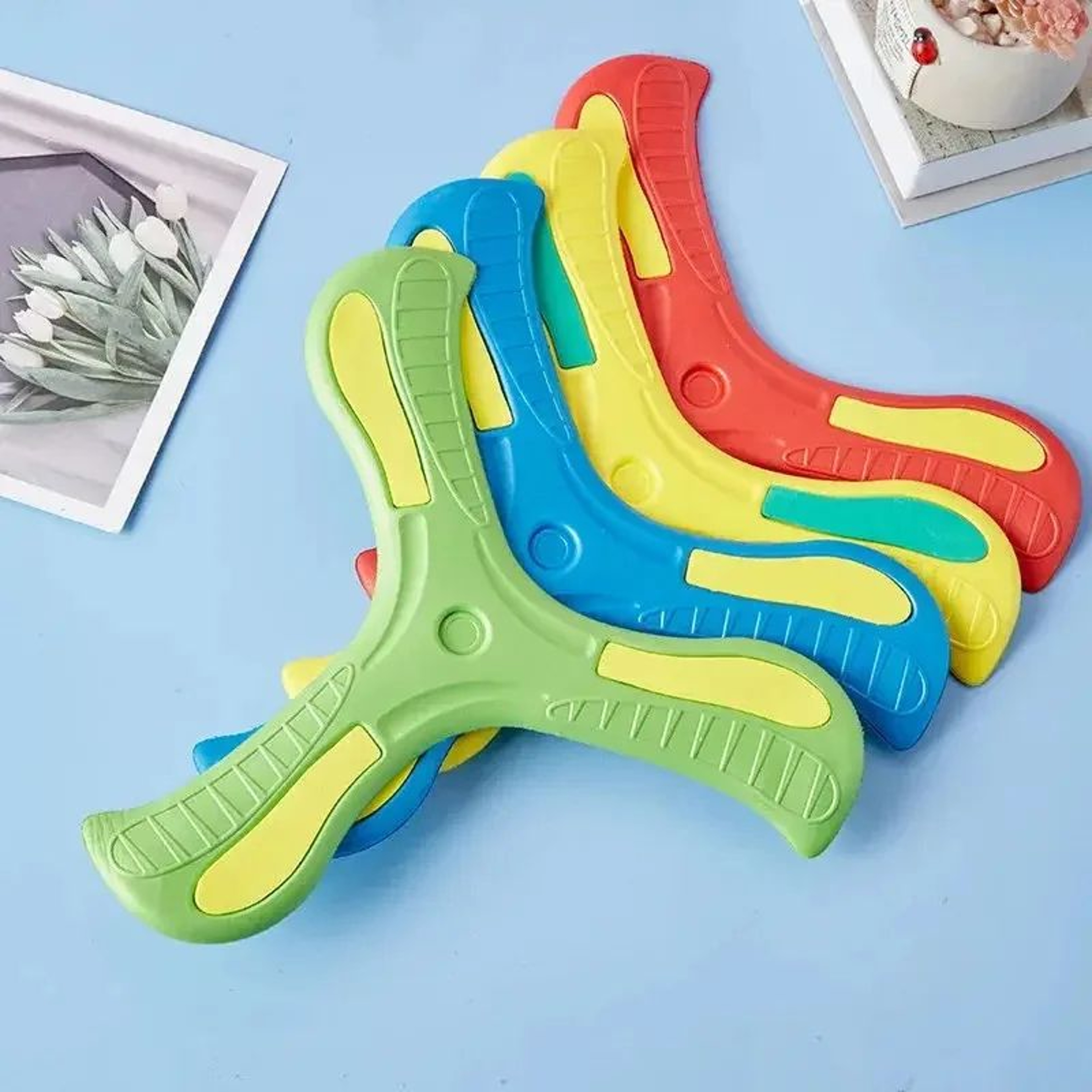 Soft ThreeLeaf Boomerang Outdoor Flying Toy 3
