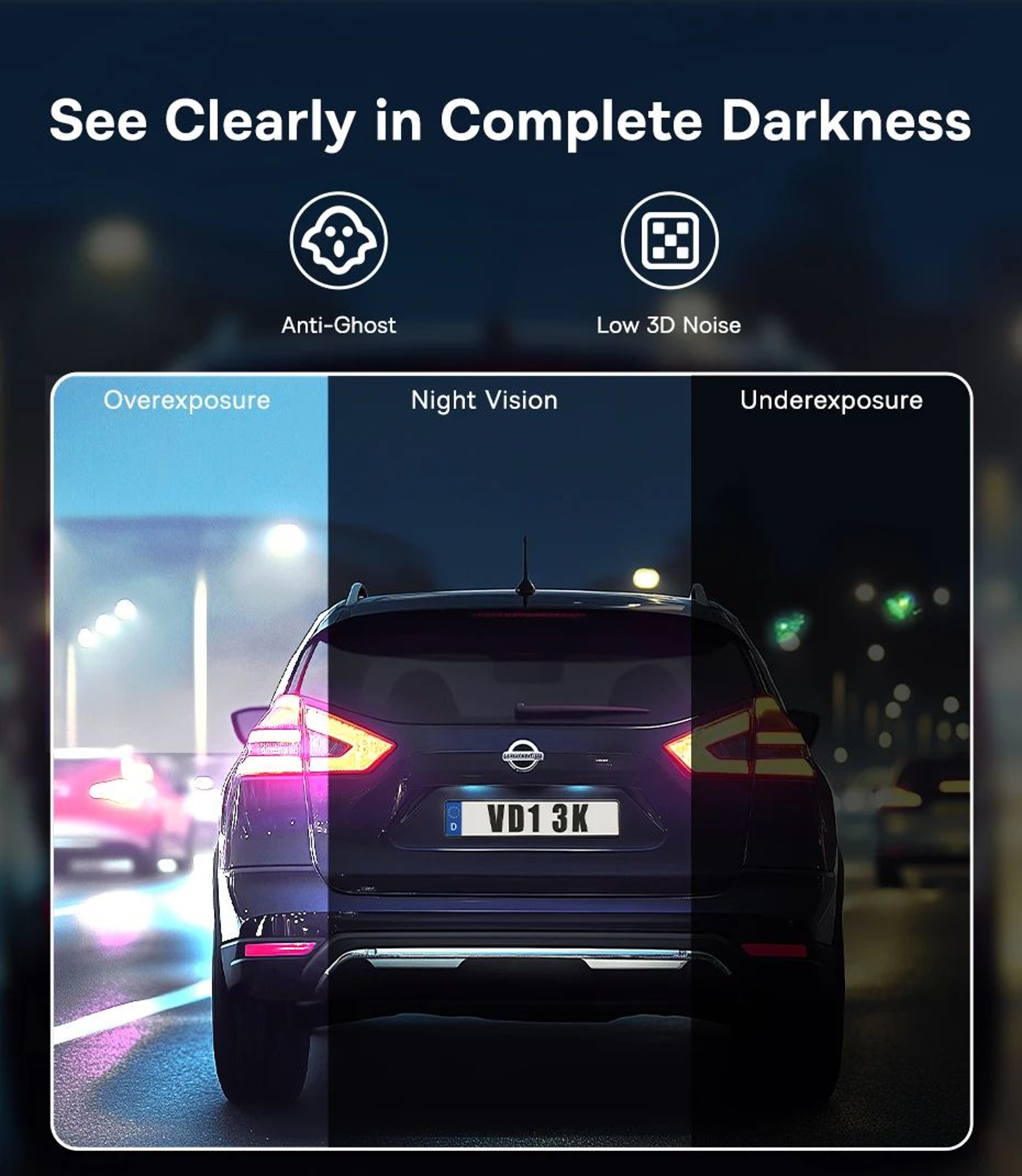 Baseus 3K Front  Rear GPS Dash Cam With 24H Parking Support 7