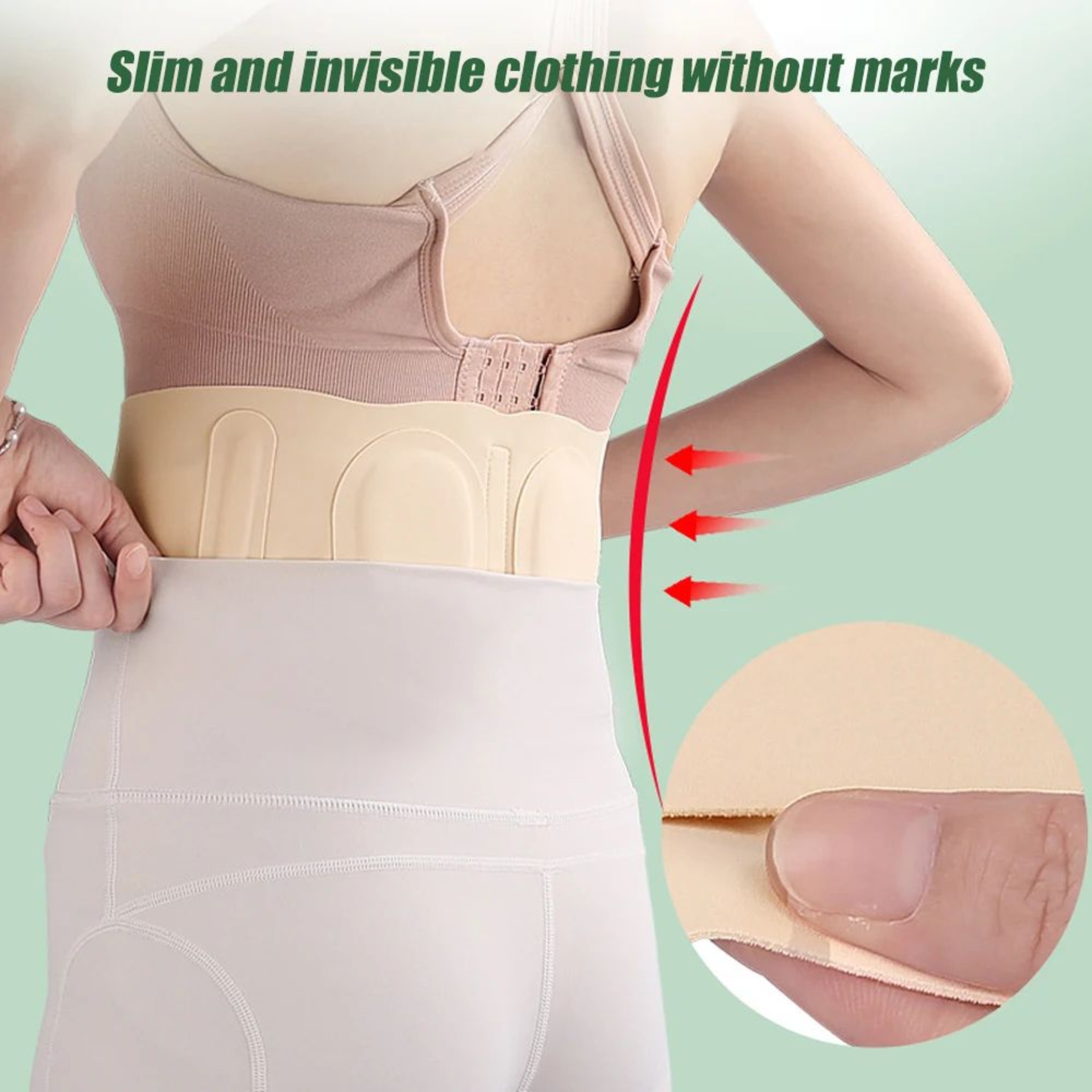 Thin Breathable Waist Support Belt For Lower Back Pain Relief 7