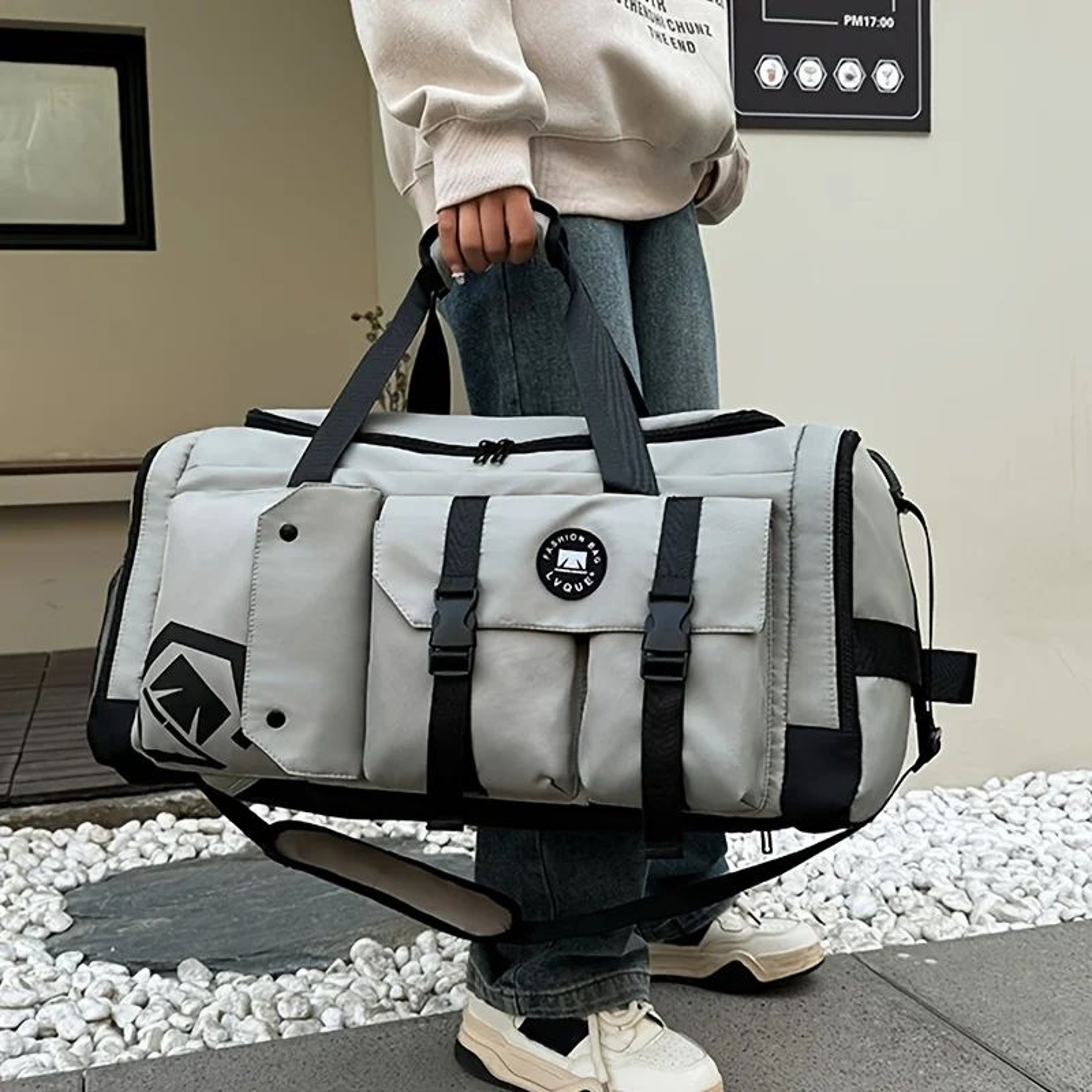 Large Capacity Travel  Gym Backpack With Shoe Compartment And Wet Dry Separation 6