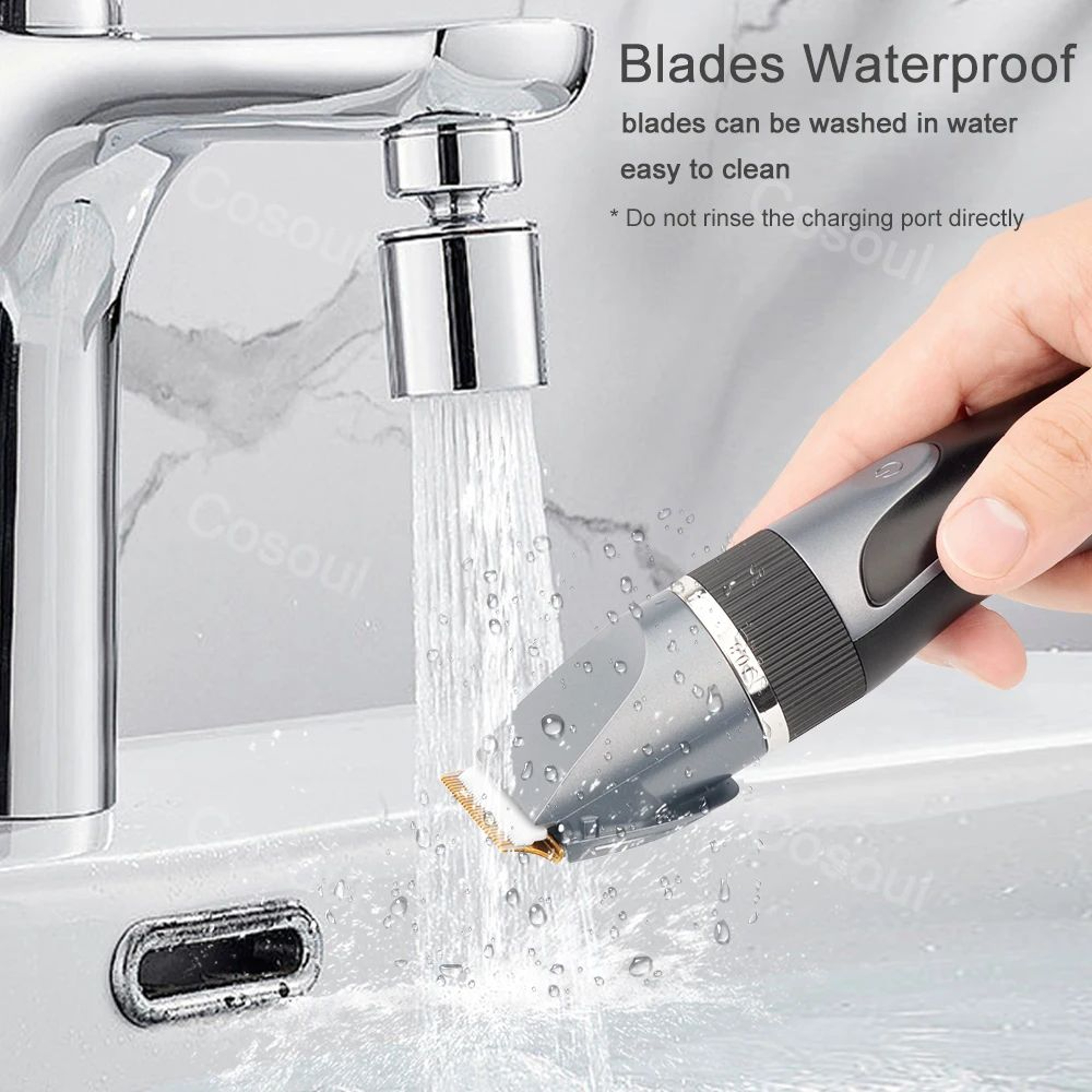 Professional Cordless Rechargeable Hair Clipper  Trimmer 6