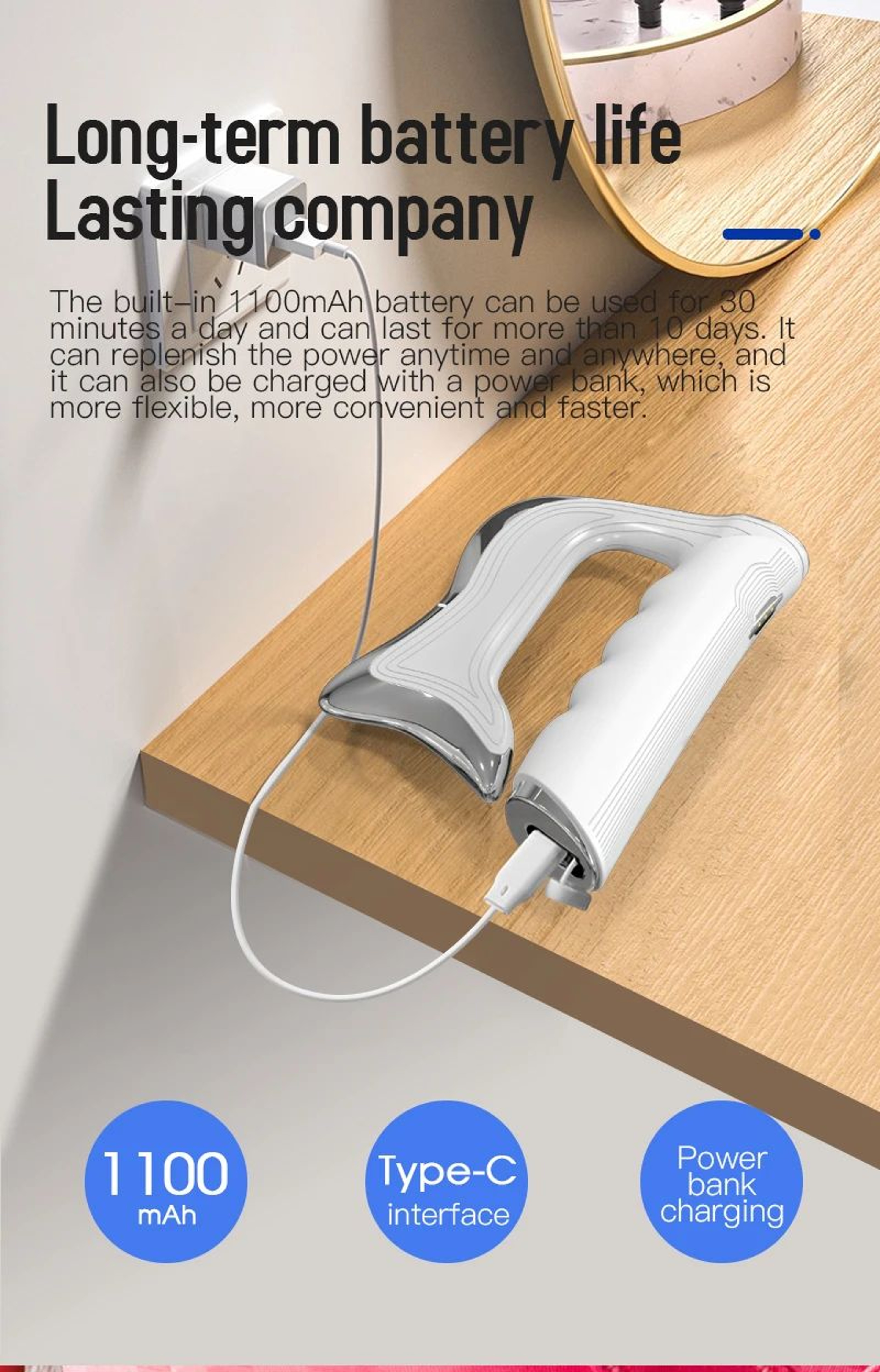 Electric Fascia Knife Vibration Body Massager  Muscle Relaxation Tool 8