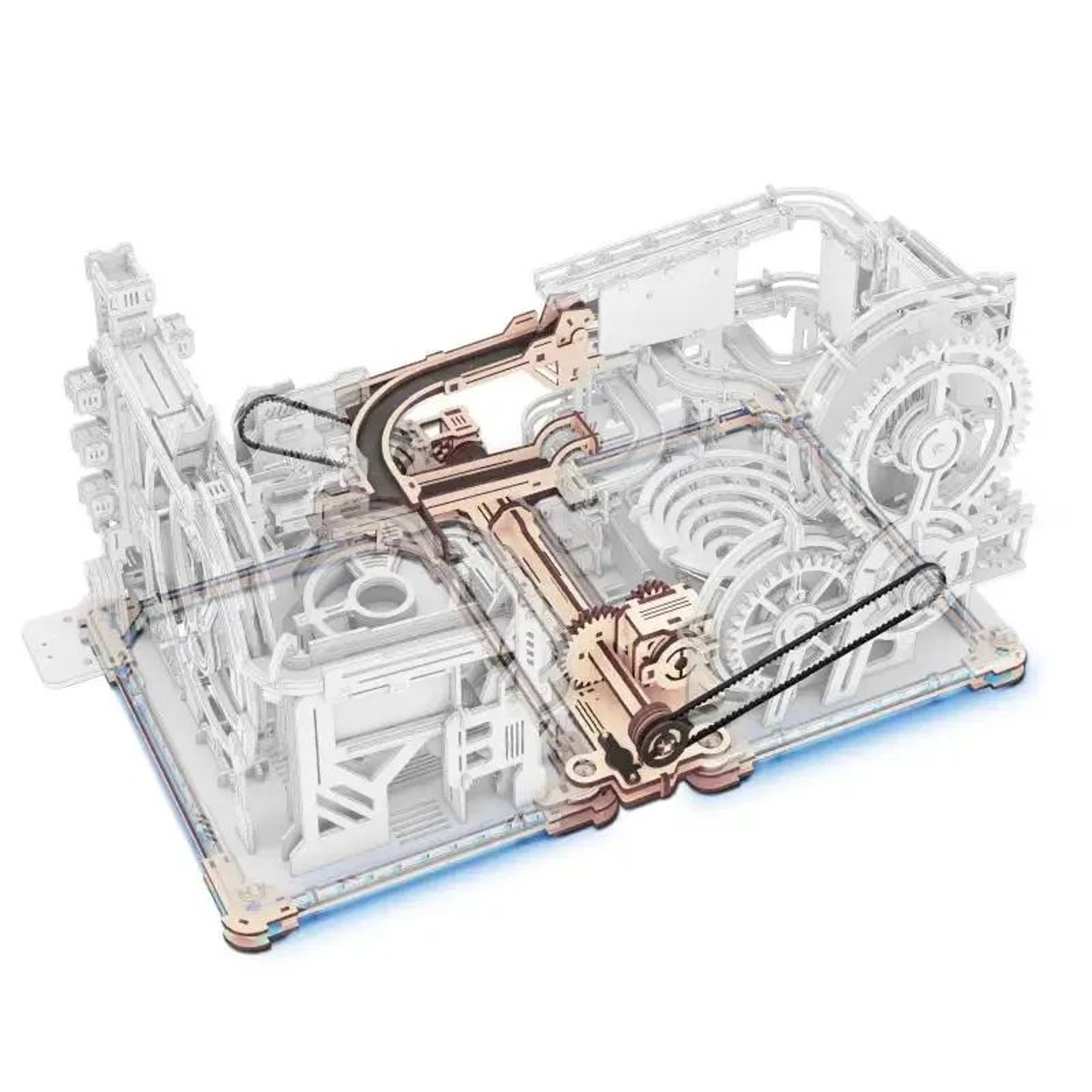Robotime Rokr Marble Spaceport 3D Wooden Puzzle Kit 6