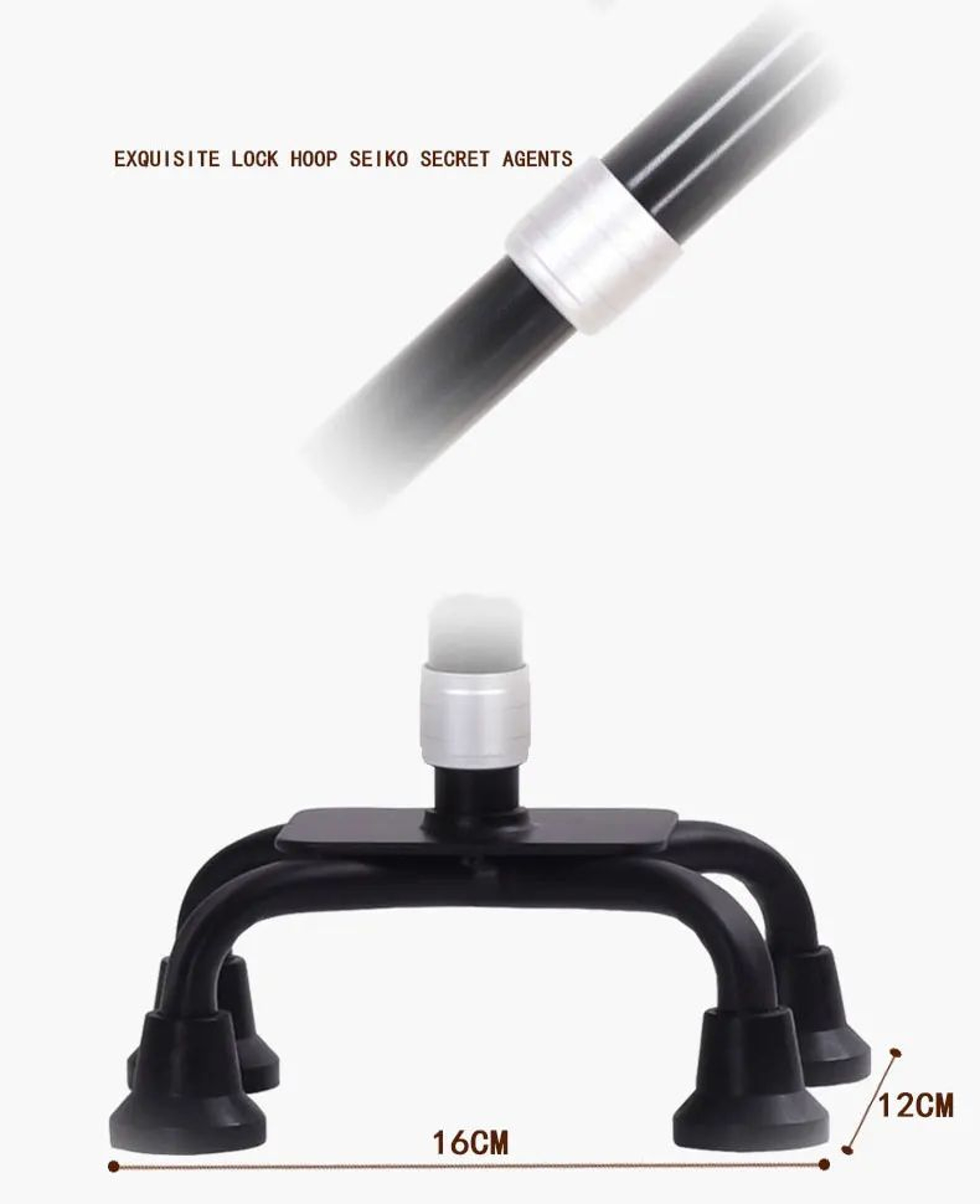 Retractable NonSlip Aluminum Walking Cane With LED Light 6