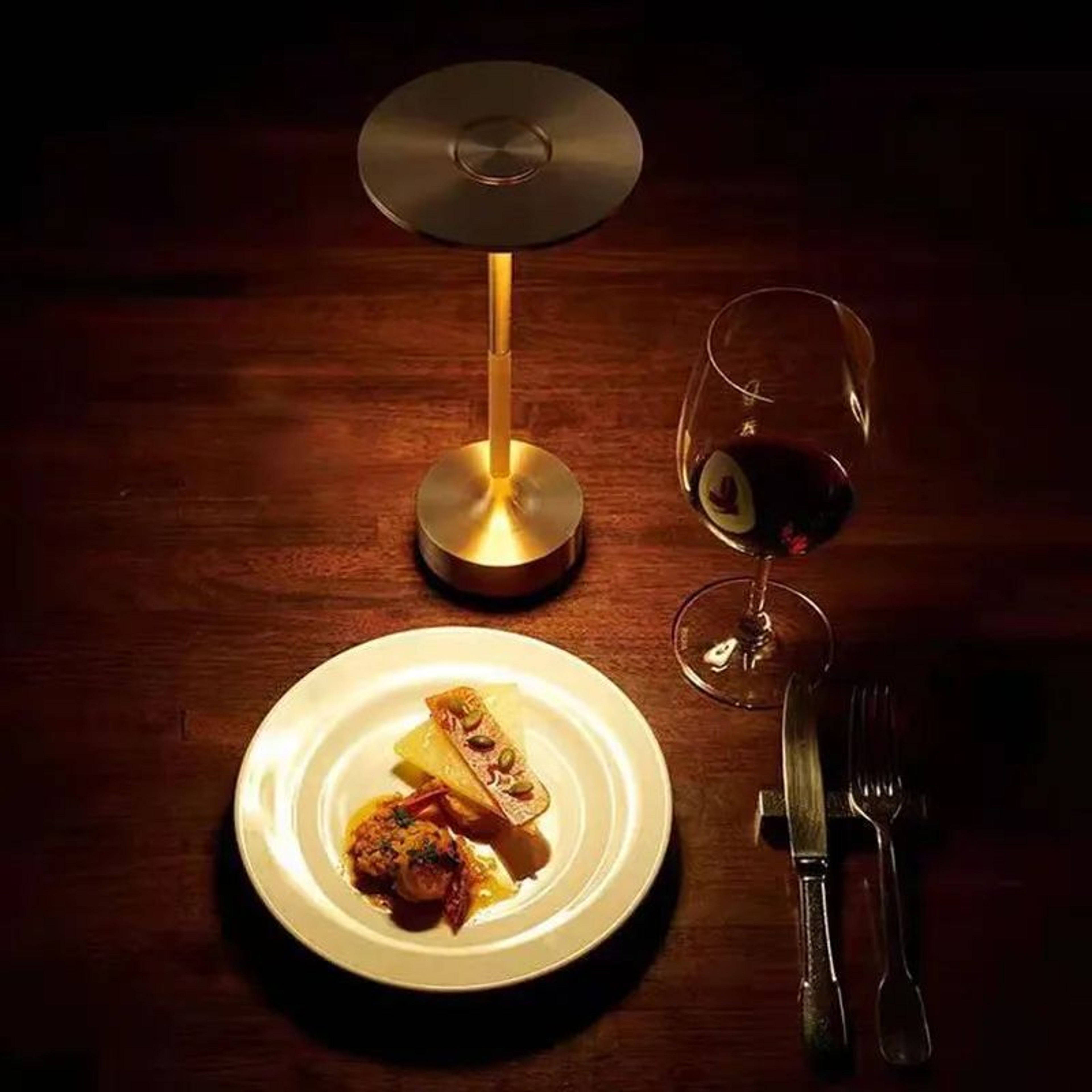 Rechargeable LED Crystal Touch Table Lamp With Aluminum Alloy Base 12