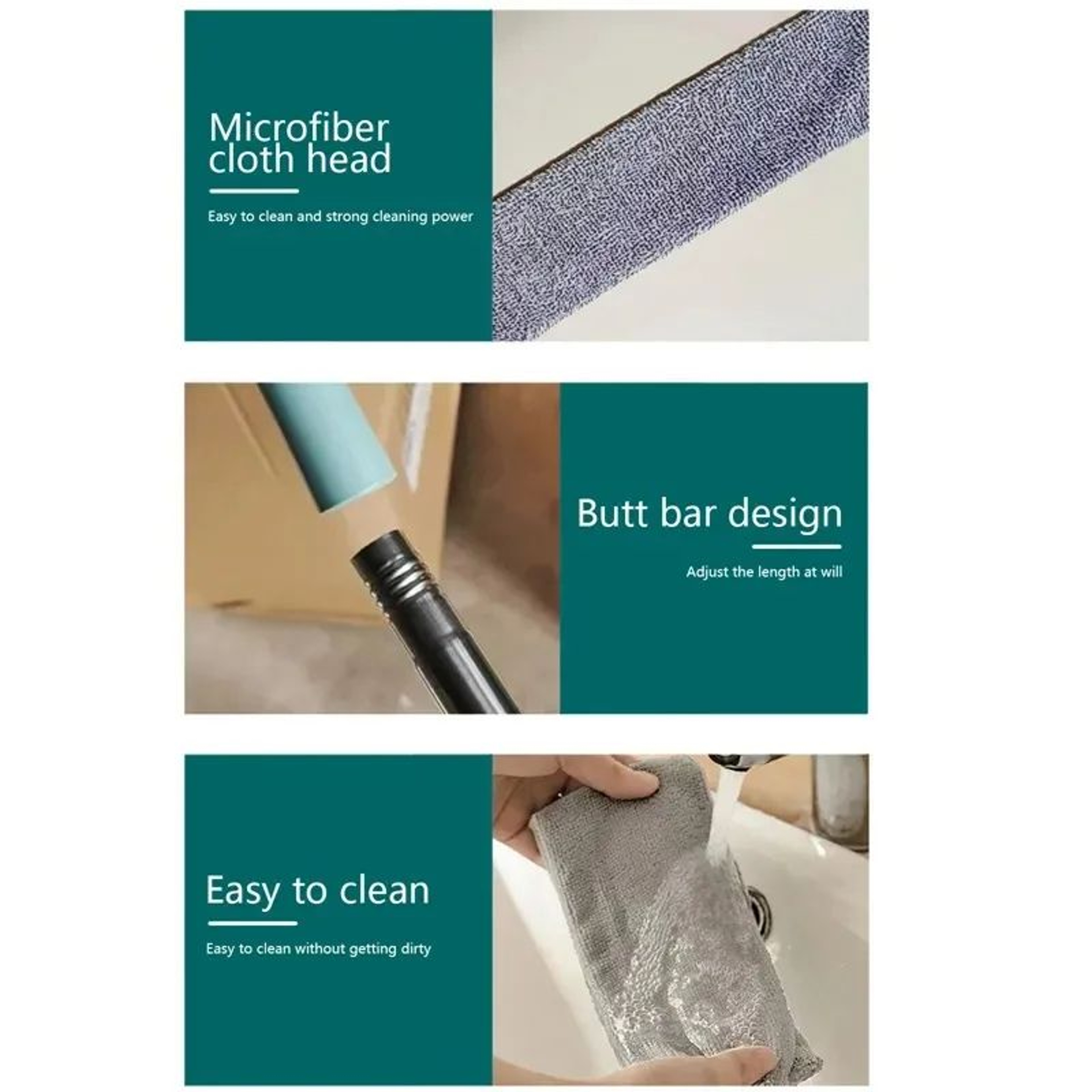 Long Handle Dust Cleaning Mop 6