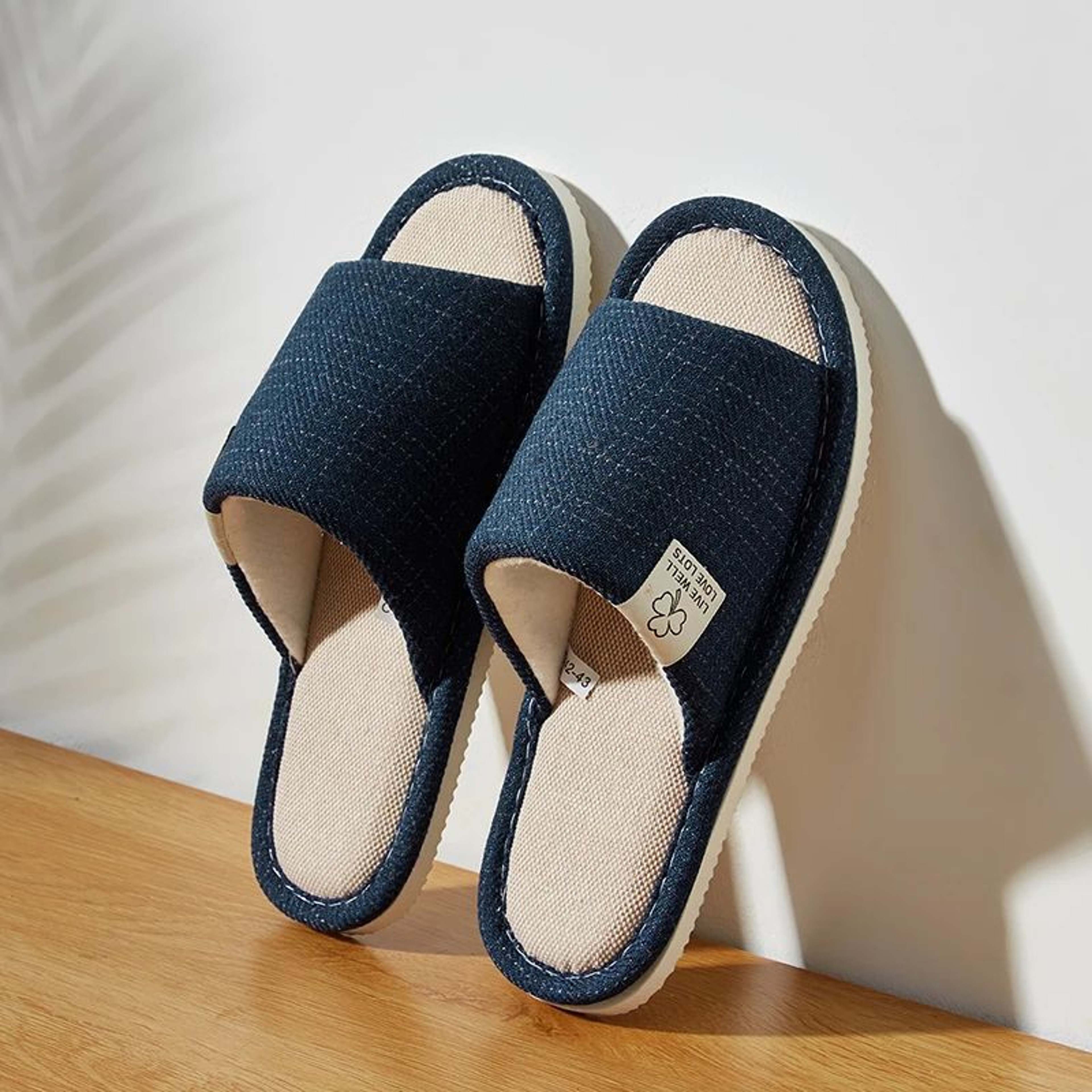 Breathable Linen Home Slippers 15