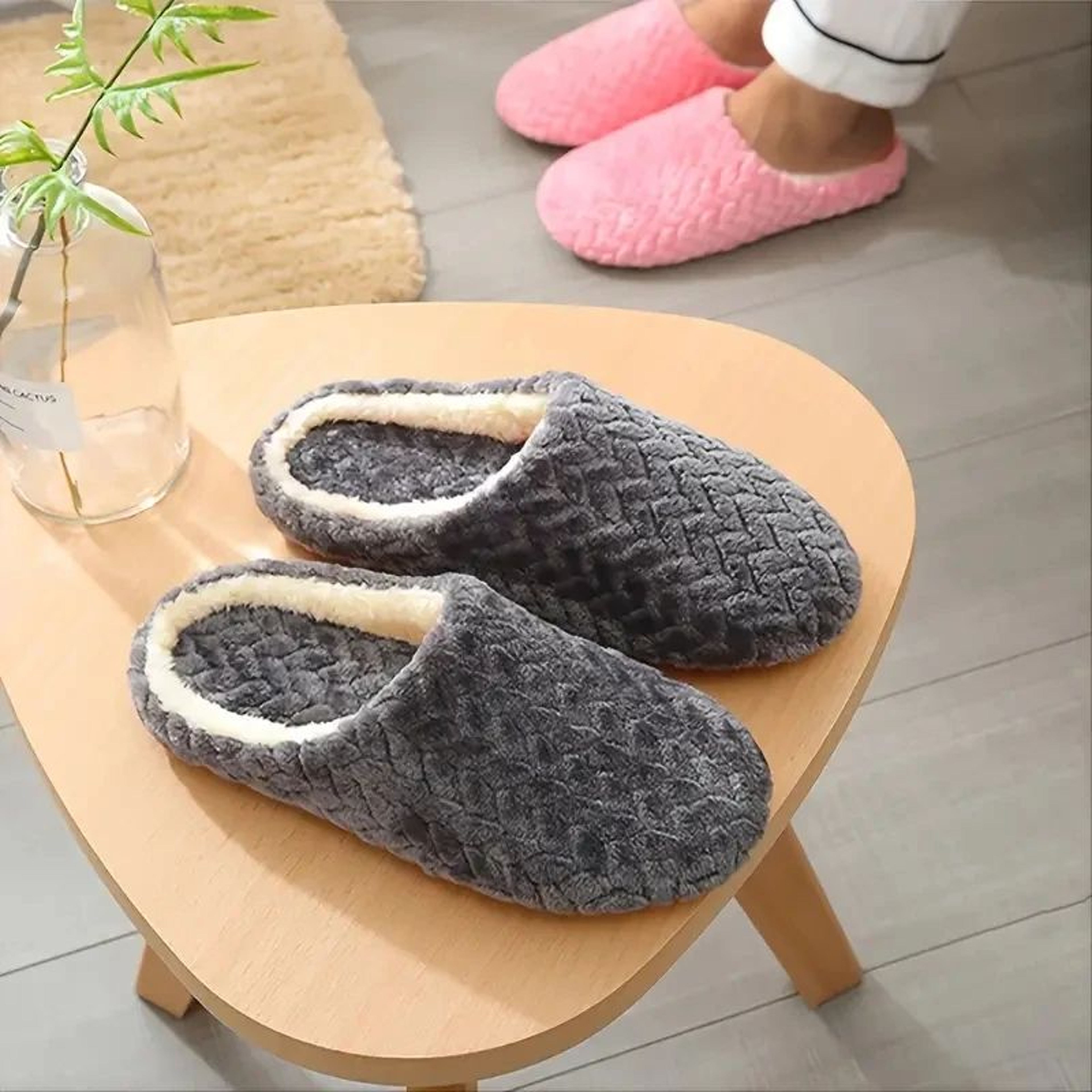 Fluffy Anti Slip Home Slippers 1