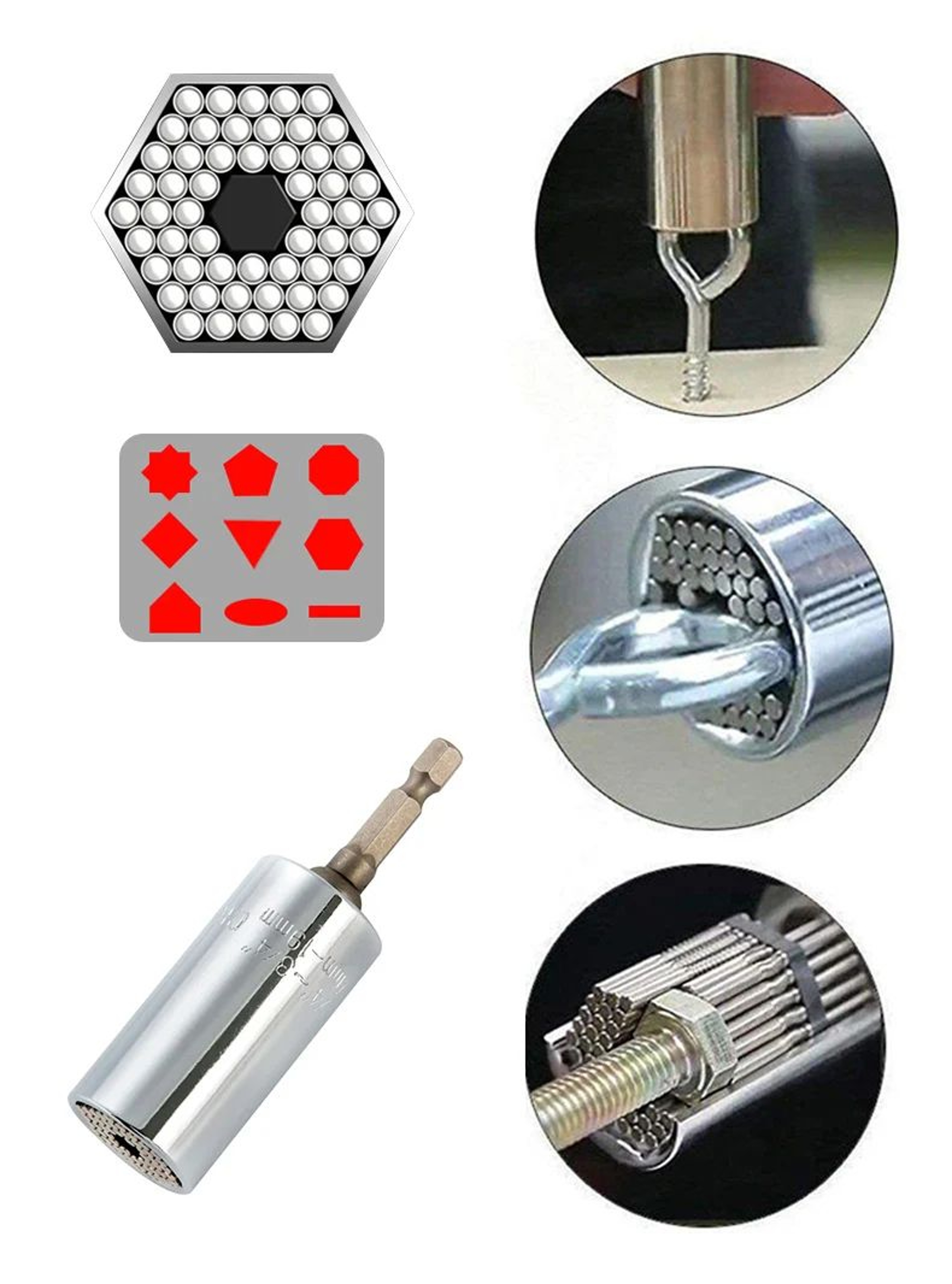Multifunctional Magic Socket Wrench Tool Set 11