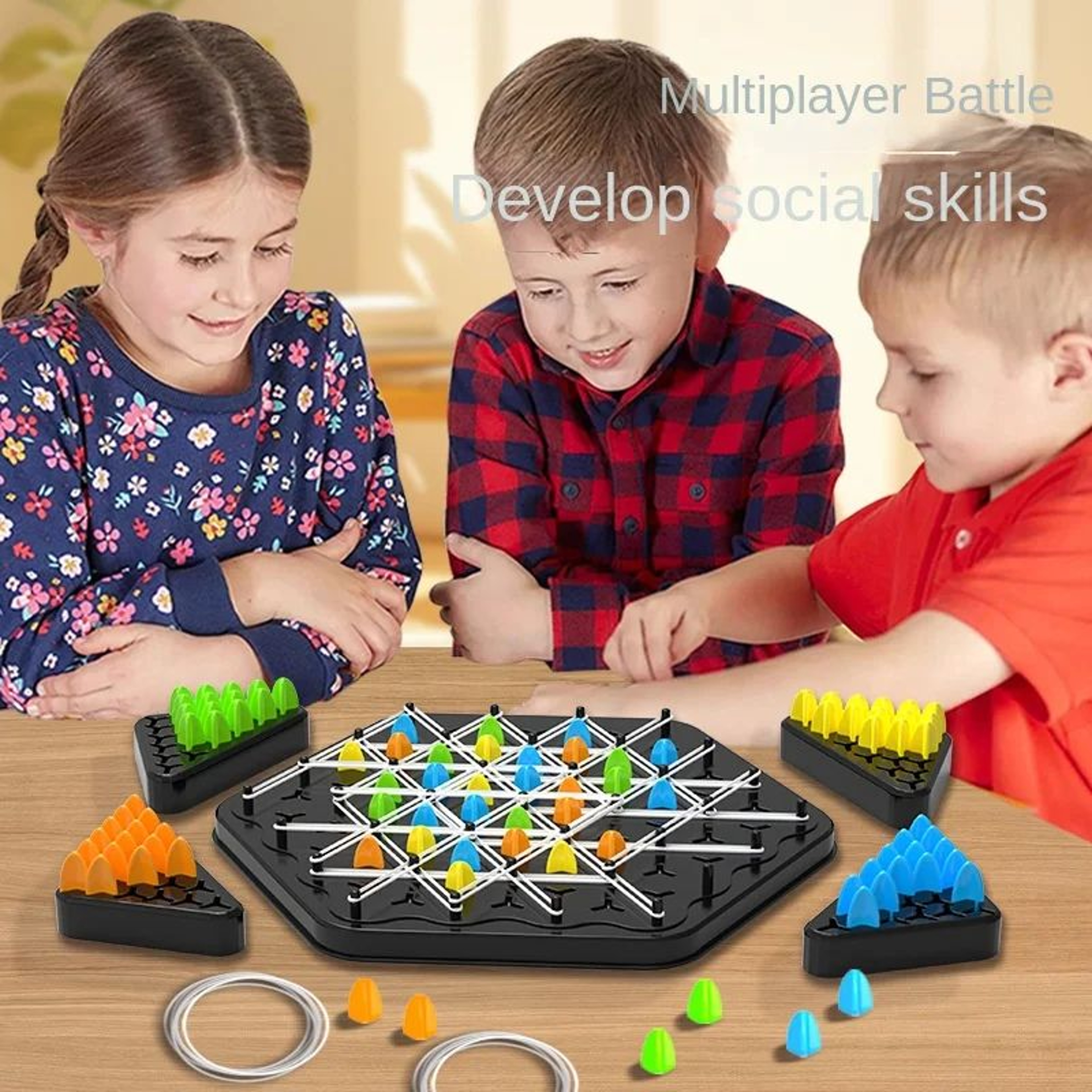 Triangle Chain Strategy Board Game For Kids And Adults 3