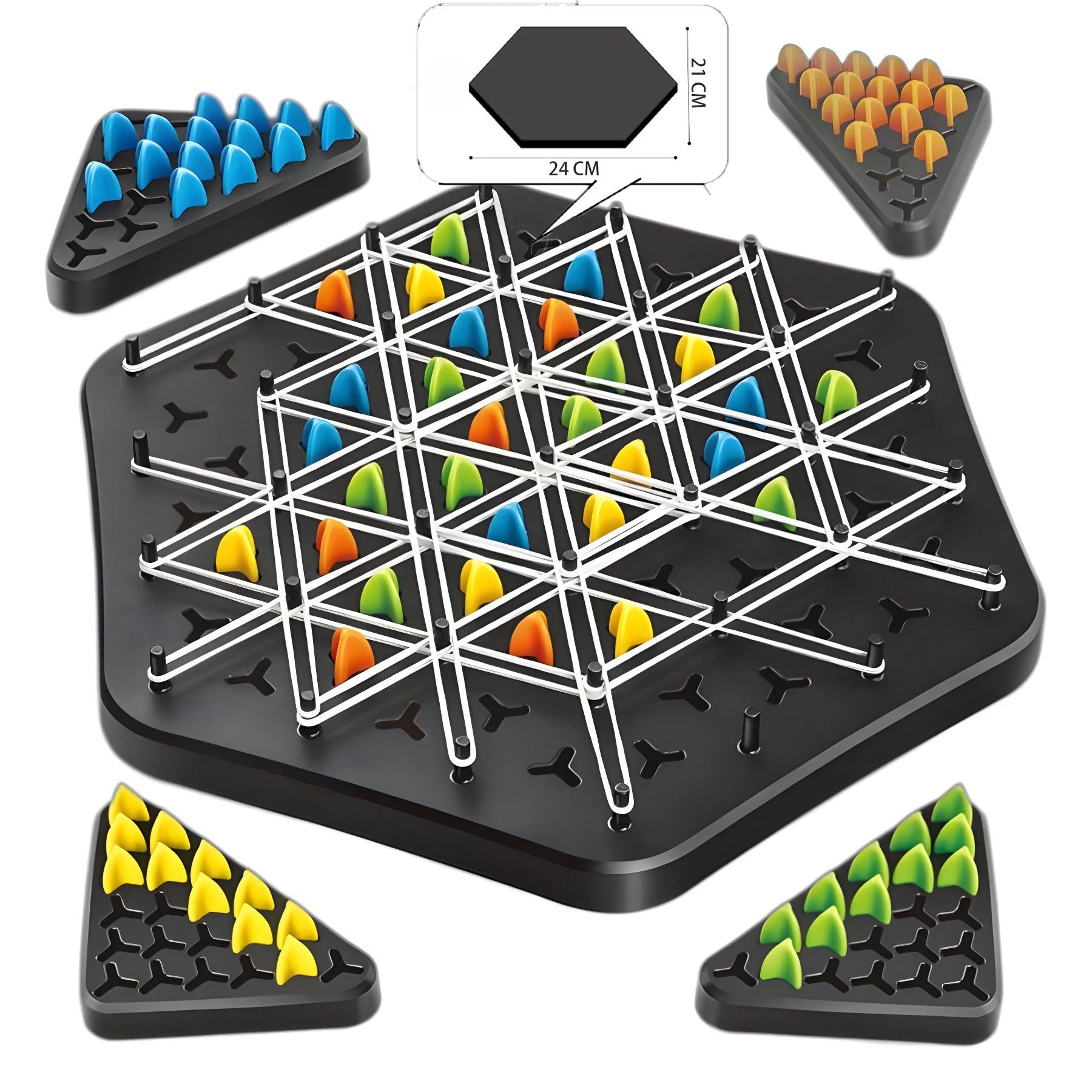 Triangle Chain Strategy Board Game For Kids And Adults 8